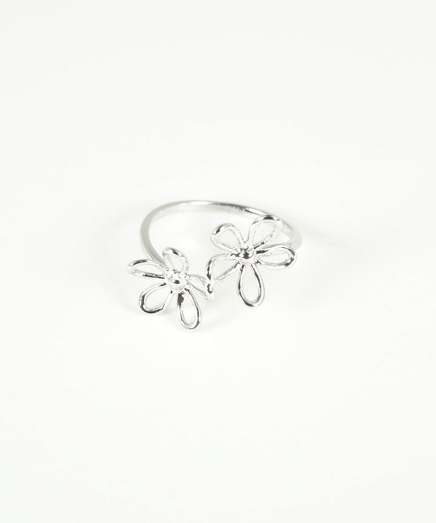 メタリックフラワーリング