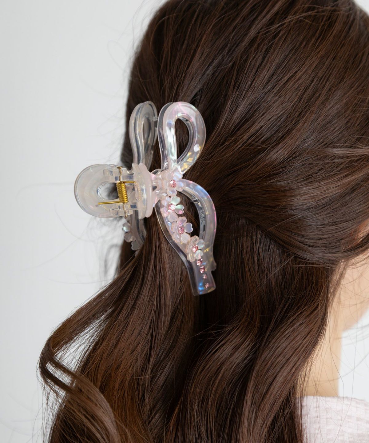 SAKURAオーロラリボンバンスクリップ