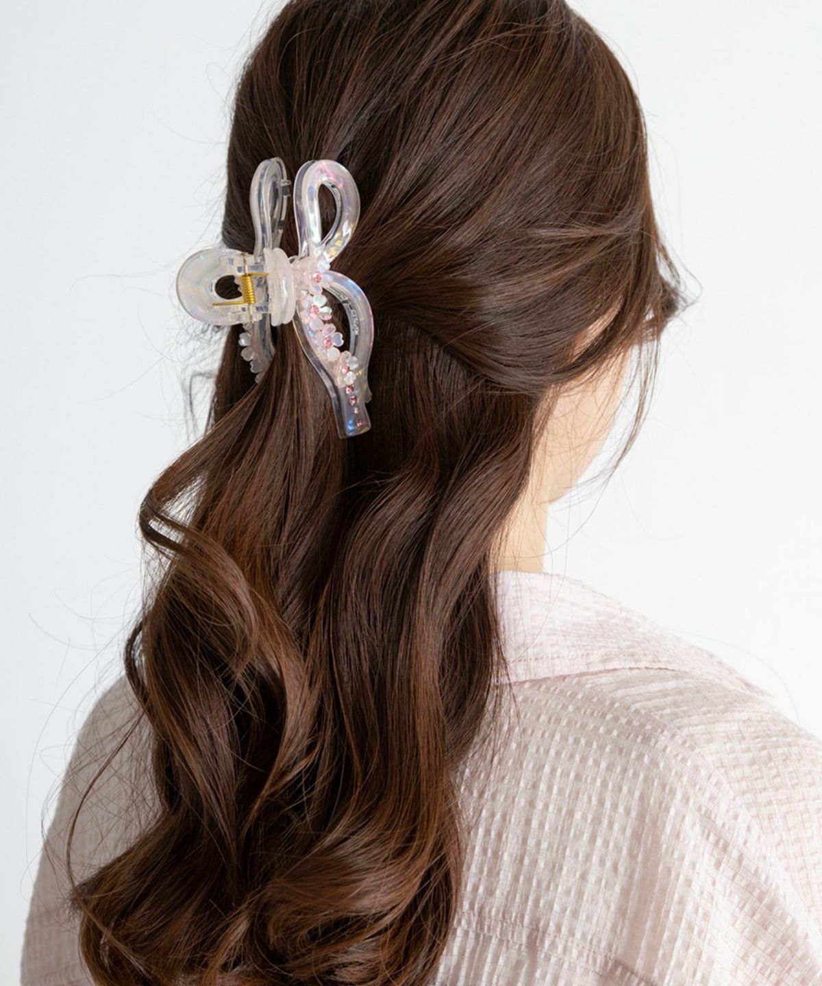 SAKURAオーロラリボンバンスクリップ