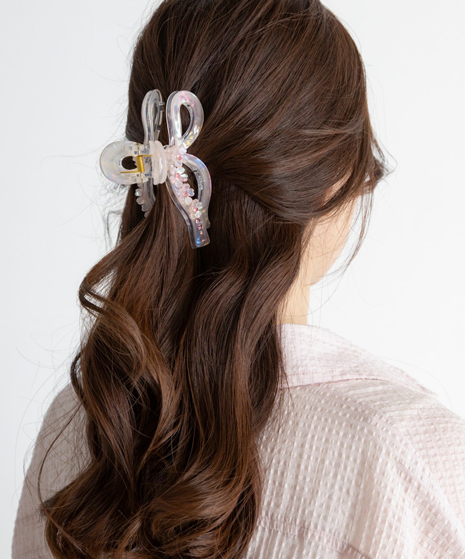 SAKURAオーロラリボンバンスクリップ