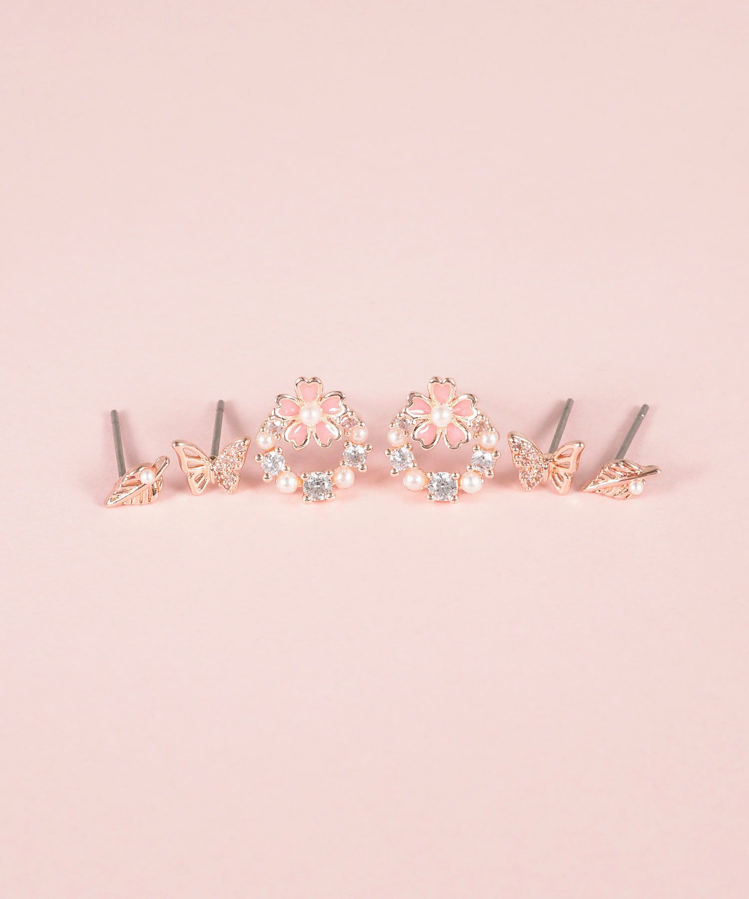 SAKURAリースセットピアス