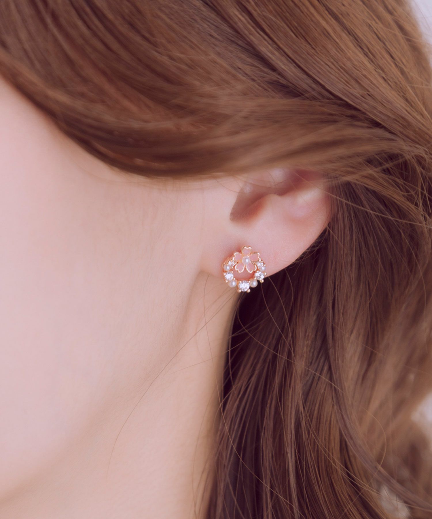 SAKURAリースセットピアス