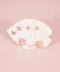 SAKURAリースセットピアス