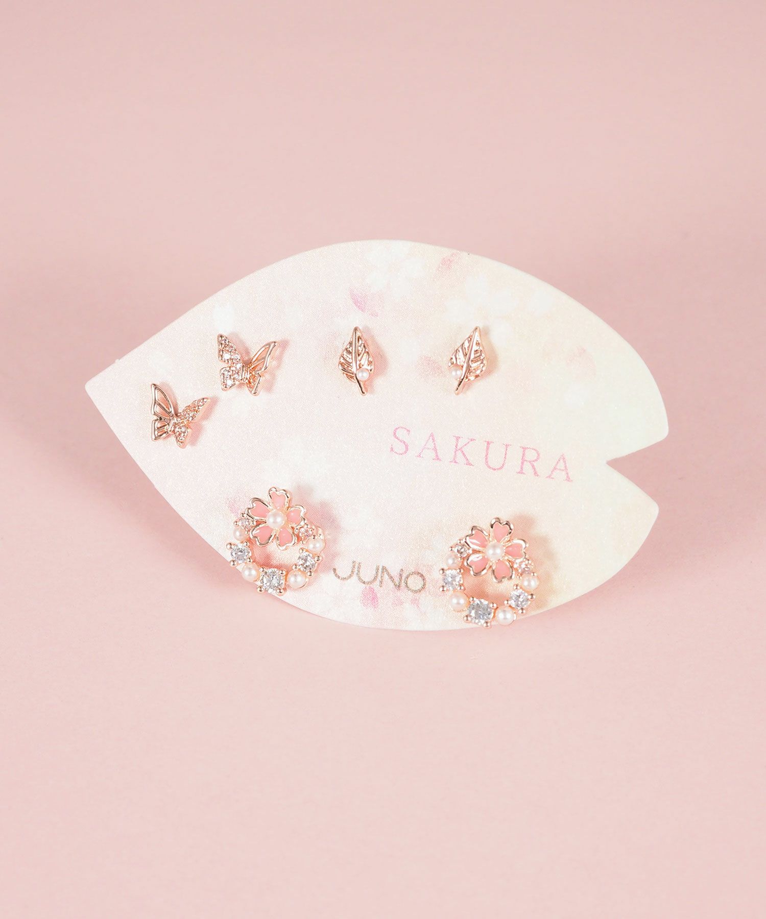 SAKURAリースセットピアス