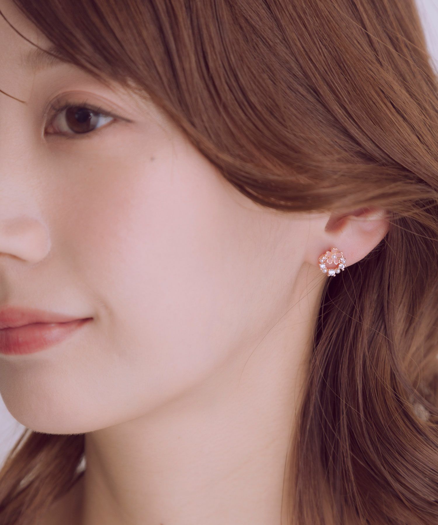 SAKURAリースセットピアス