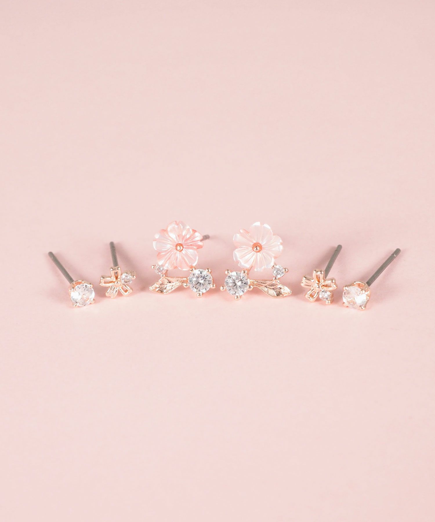 SAKURAビジューセットピアス