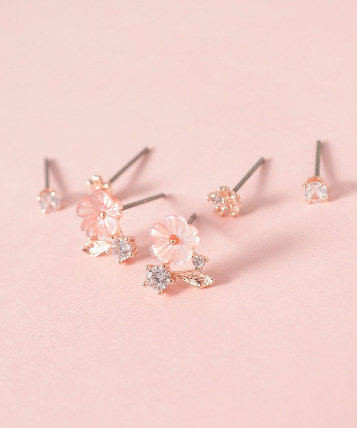 SAKURAビジューセットピアス