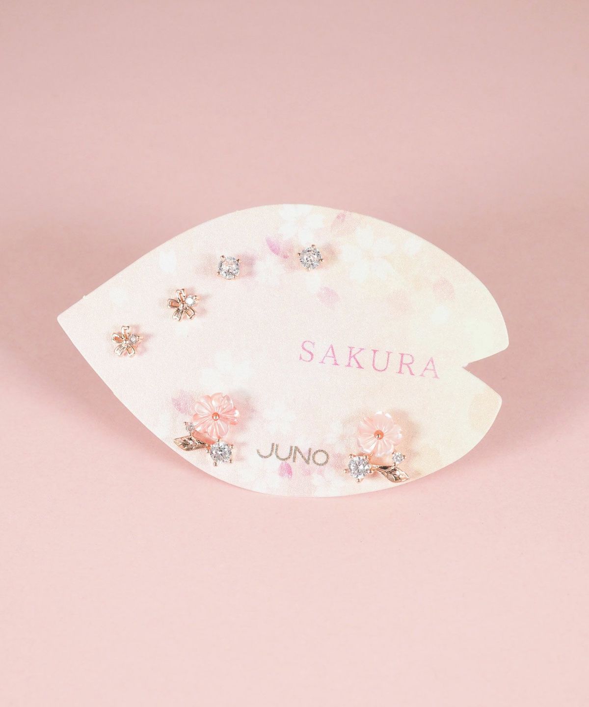 SAKURAビジューセットピアス