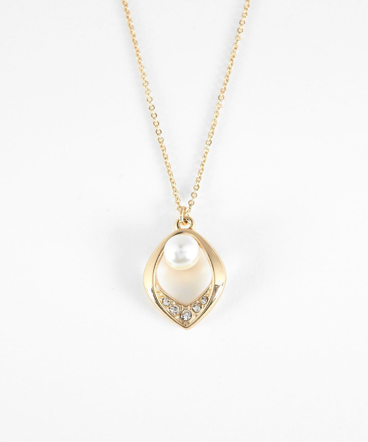 パールストーンマグネットネックレス