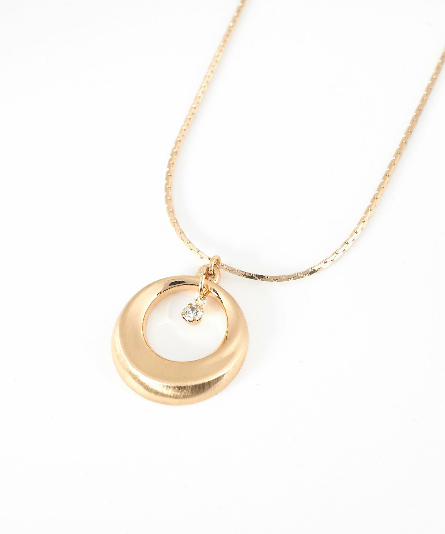 メタルストーンマグネットネックレス