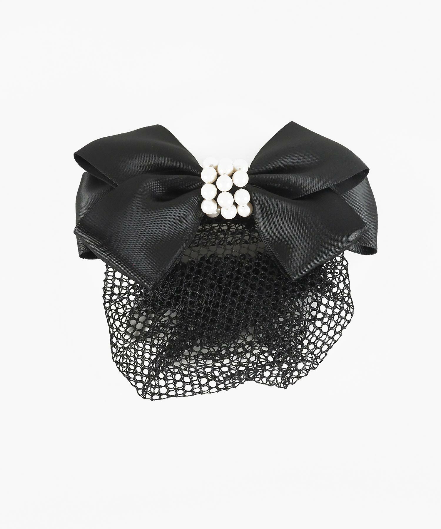 ネット付パールリボンバレッタ