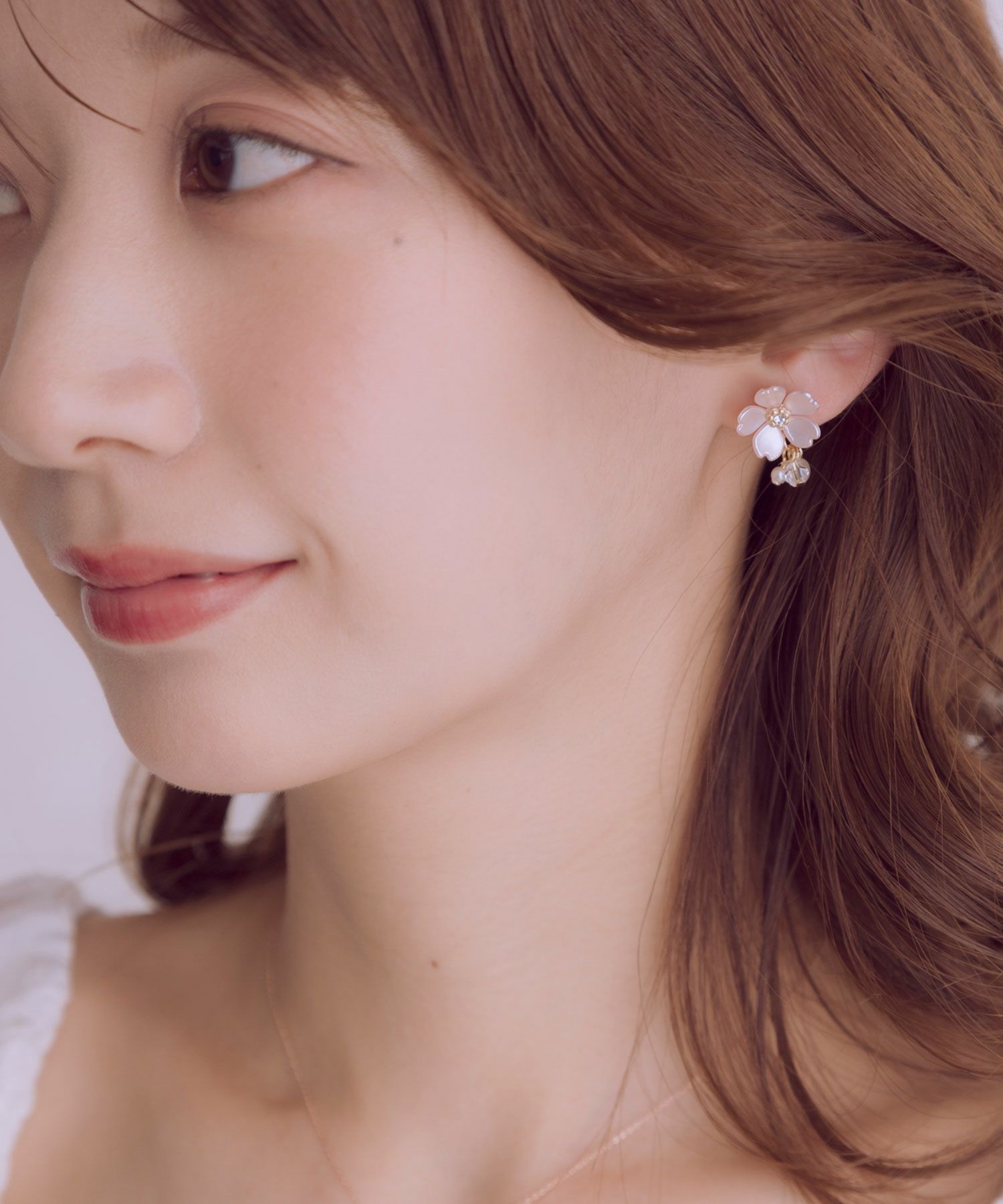 SAKURAチタンポストピアス