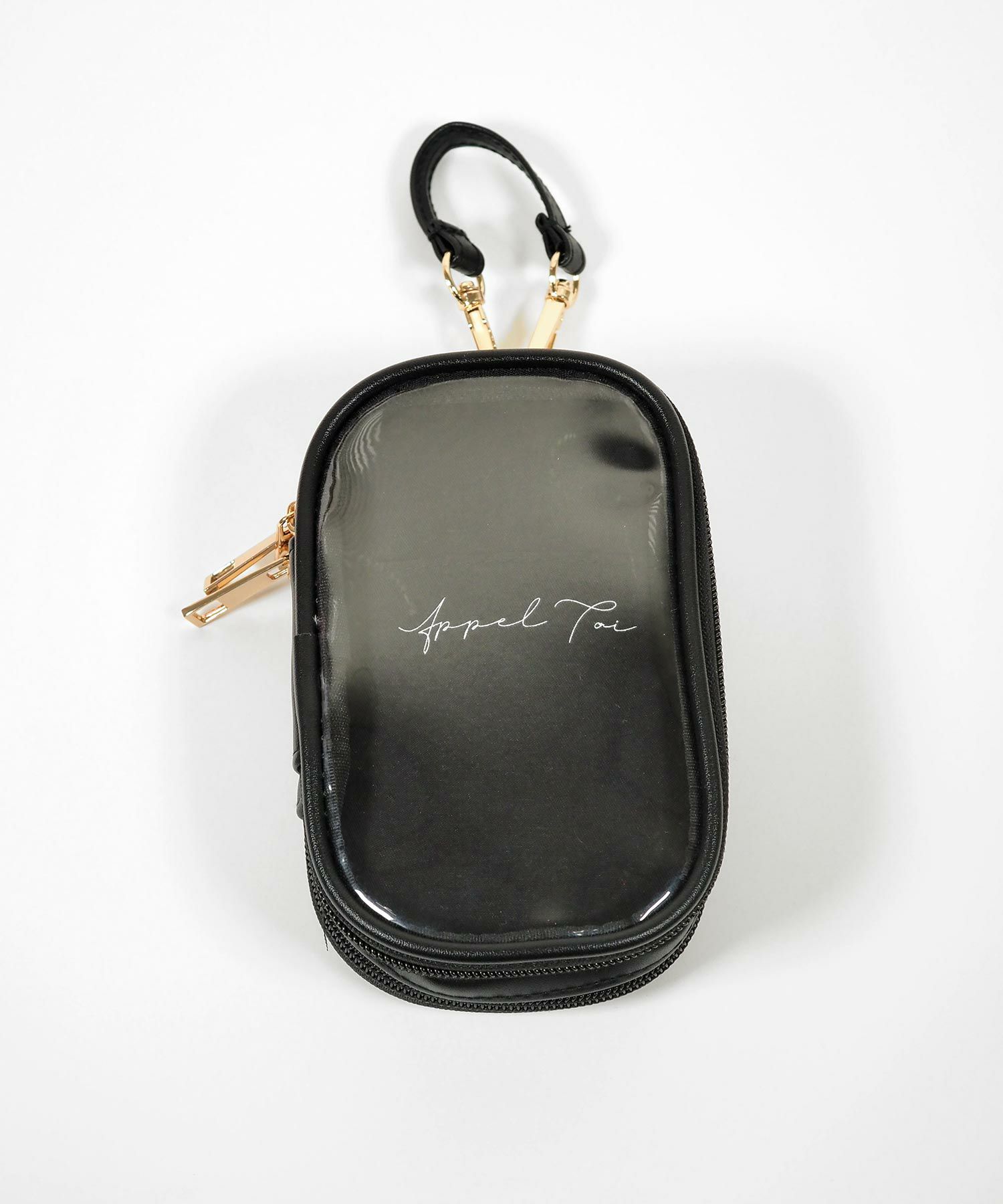 レザー風アクリルスタンドポーチ