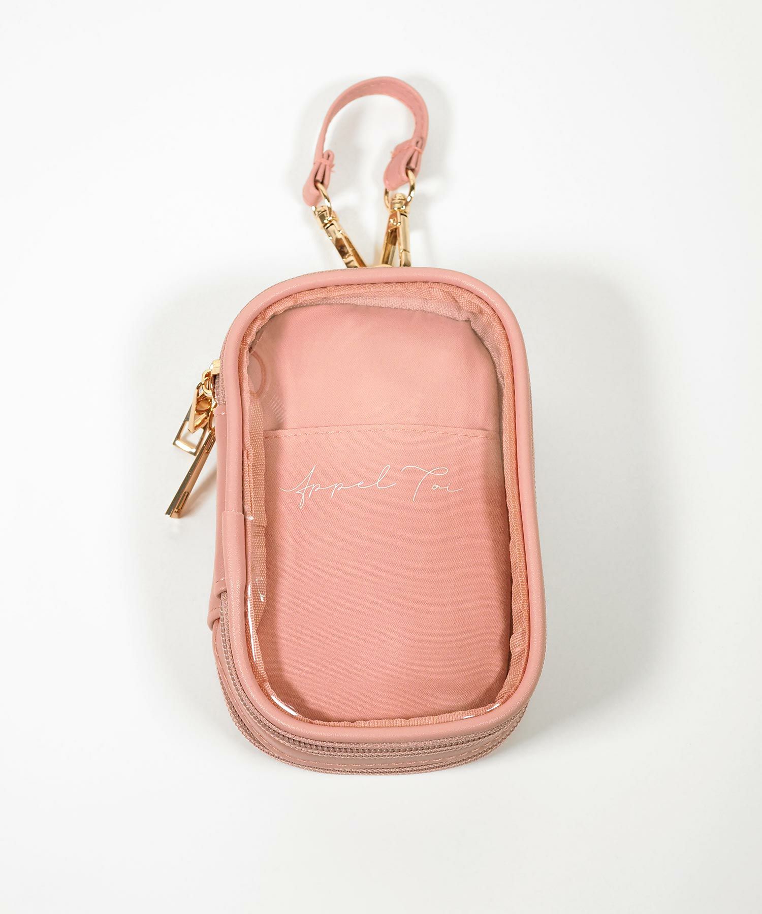 レザー風アクリルスタンドポーチ