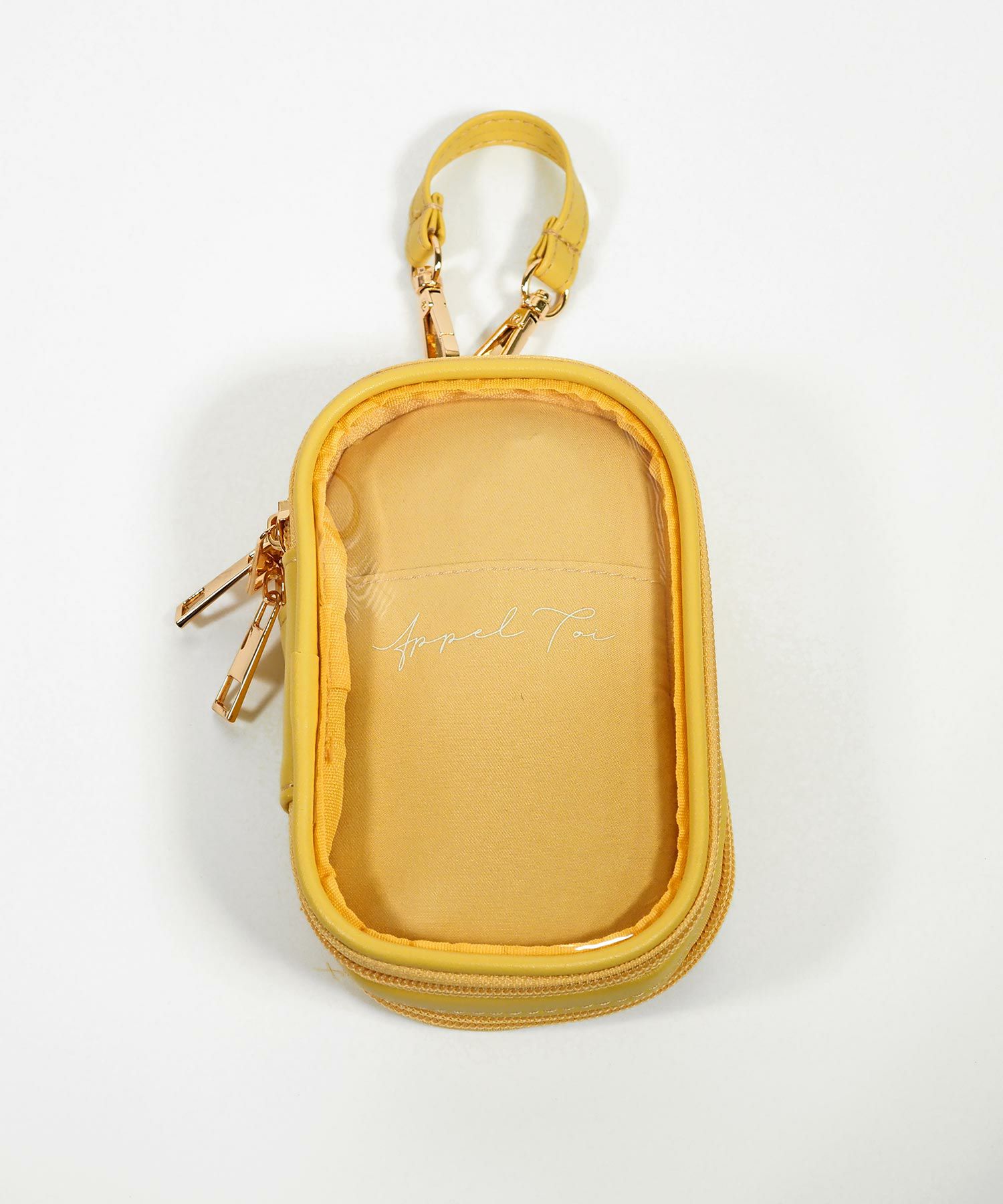 レザー風アクリルスタンドポーチ