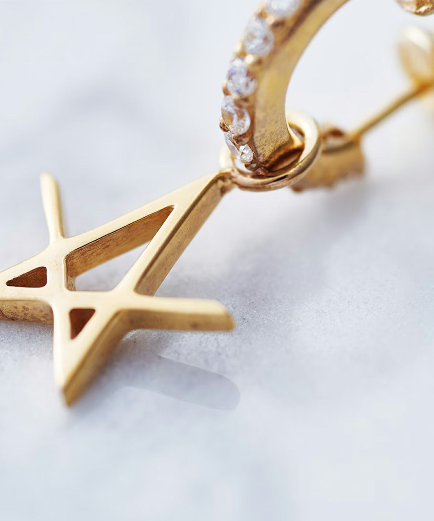 [SV925]ESTRELLA FUGAZピアス【Crescent Luna】