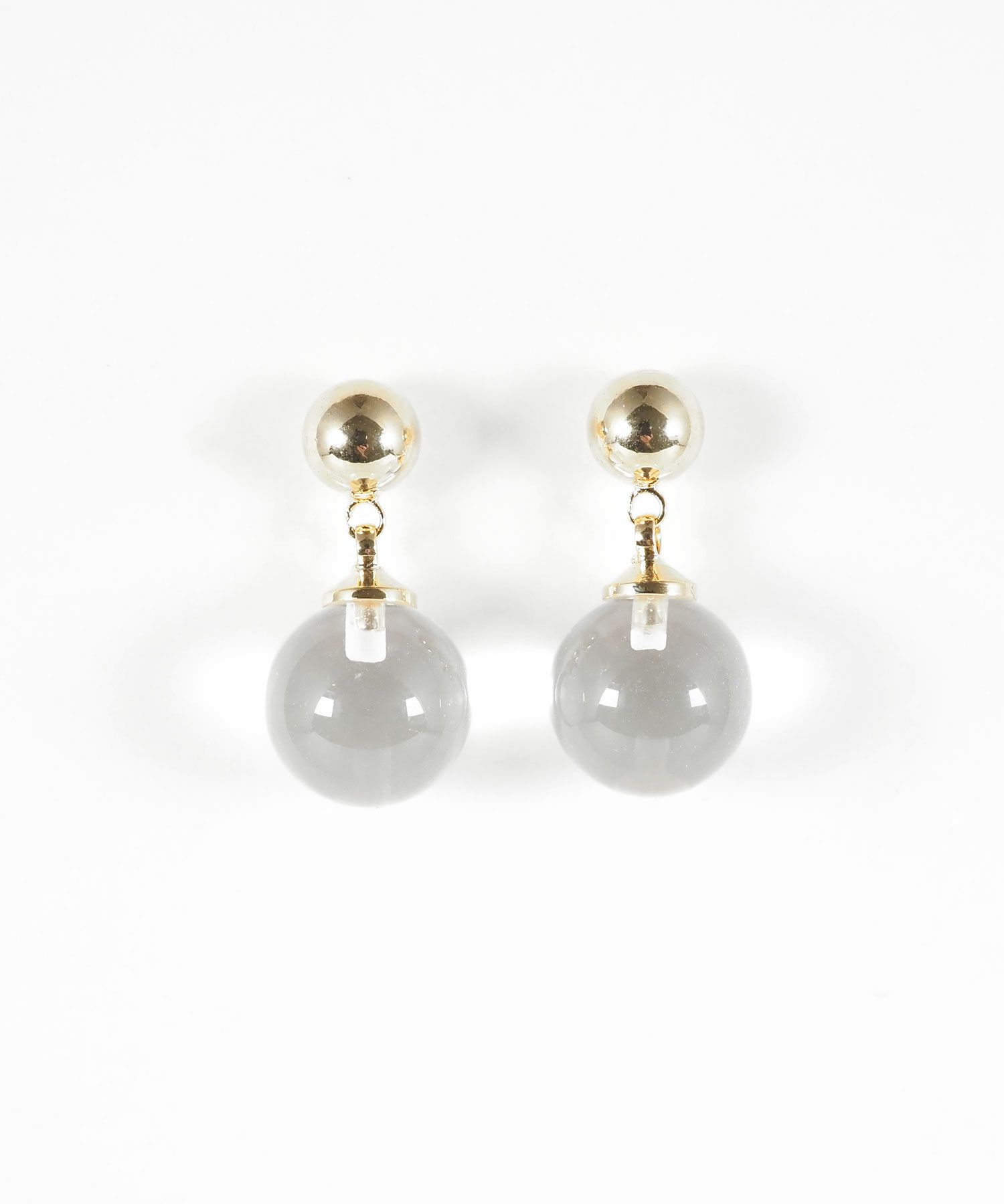 ストーンスウェイチタンポストピアス【MUK blossom stone】