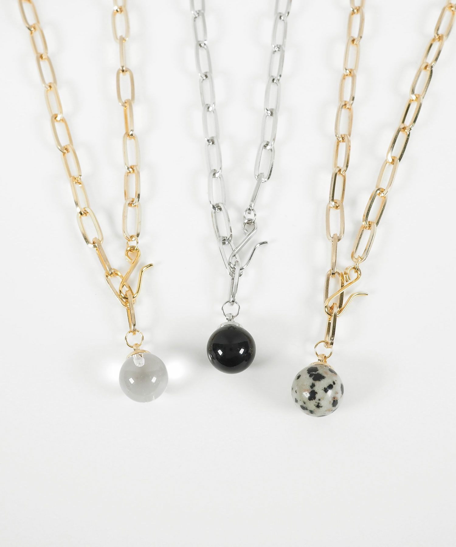 ストーンチェーンネックレス【MUK blossom stone】