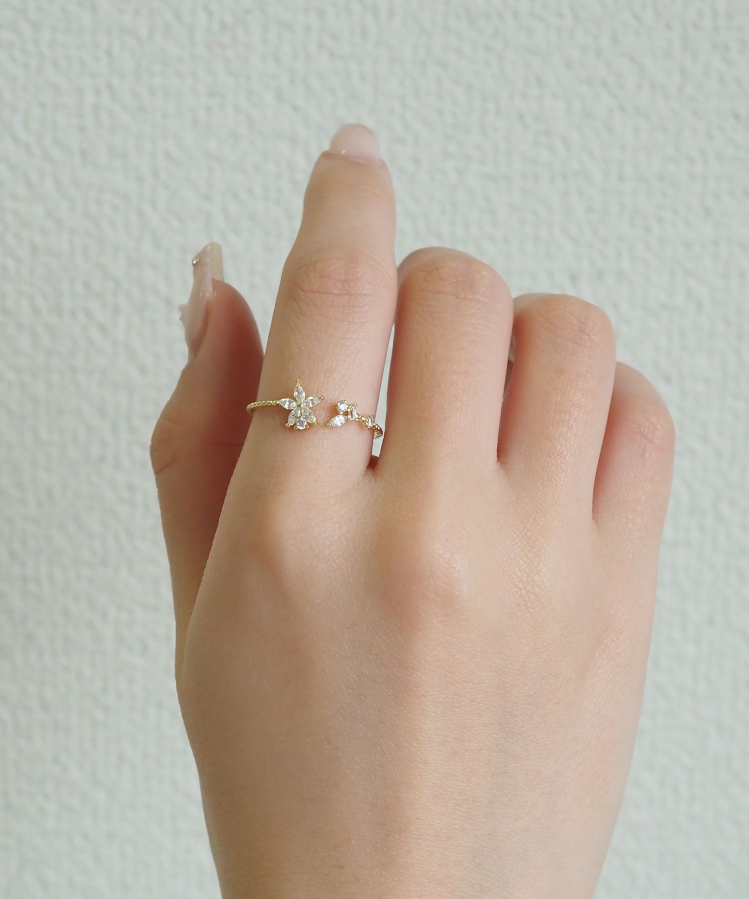 フラワーキュービックオープンリング | 【公式】MUK ONLINE SHOP｜人気