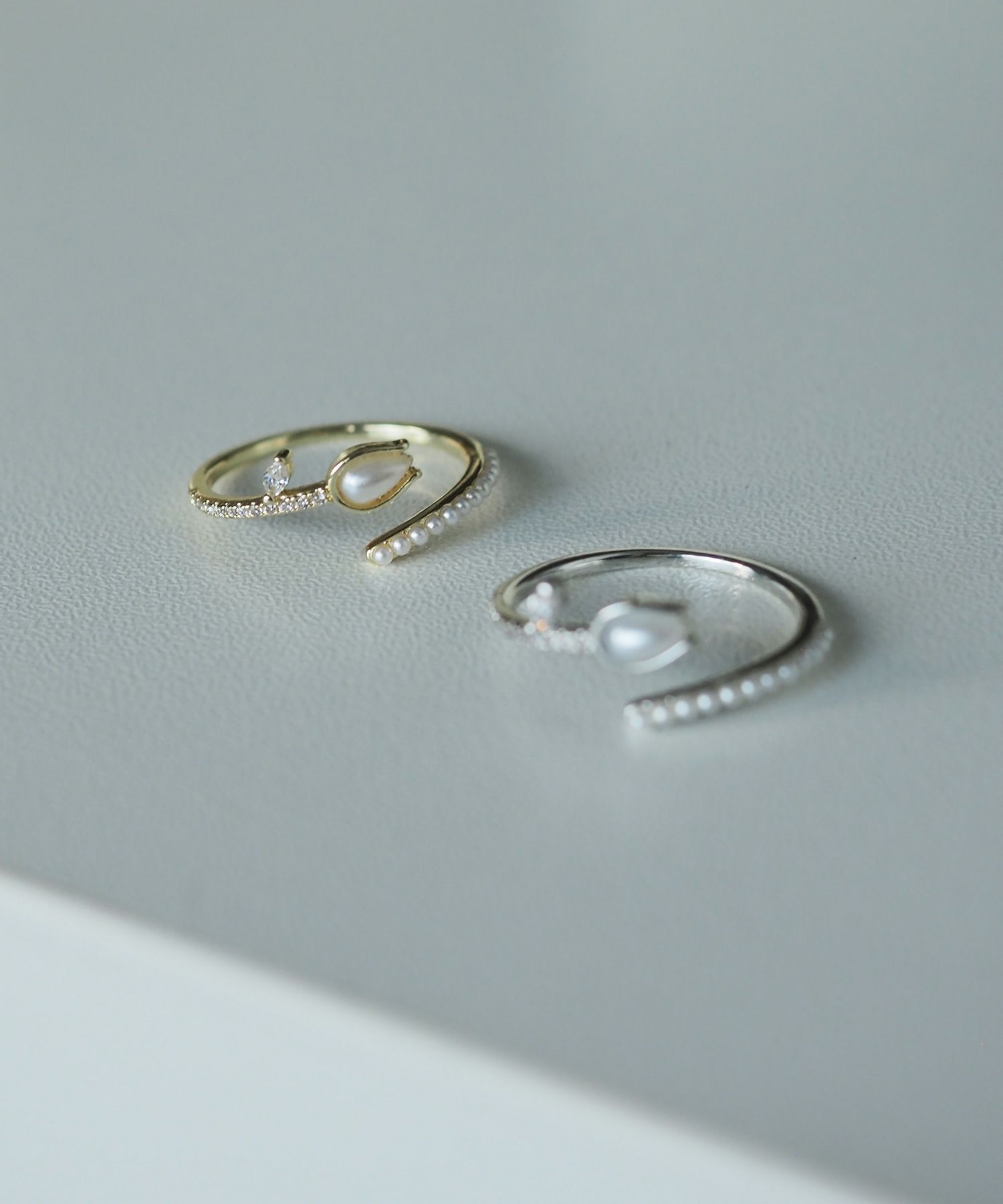 チューリップパールオープンリング