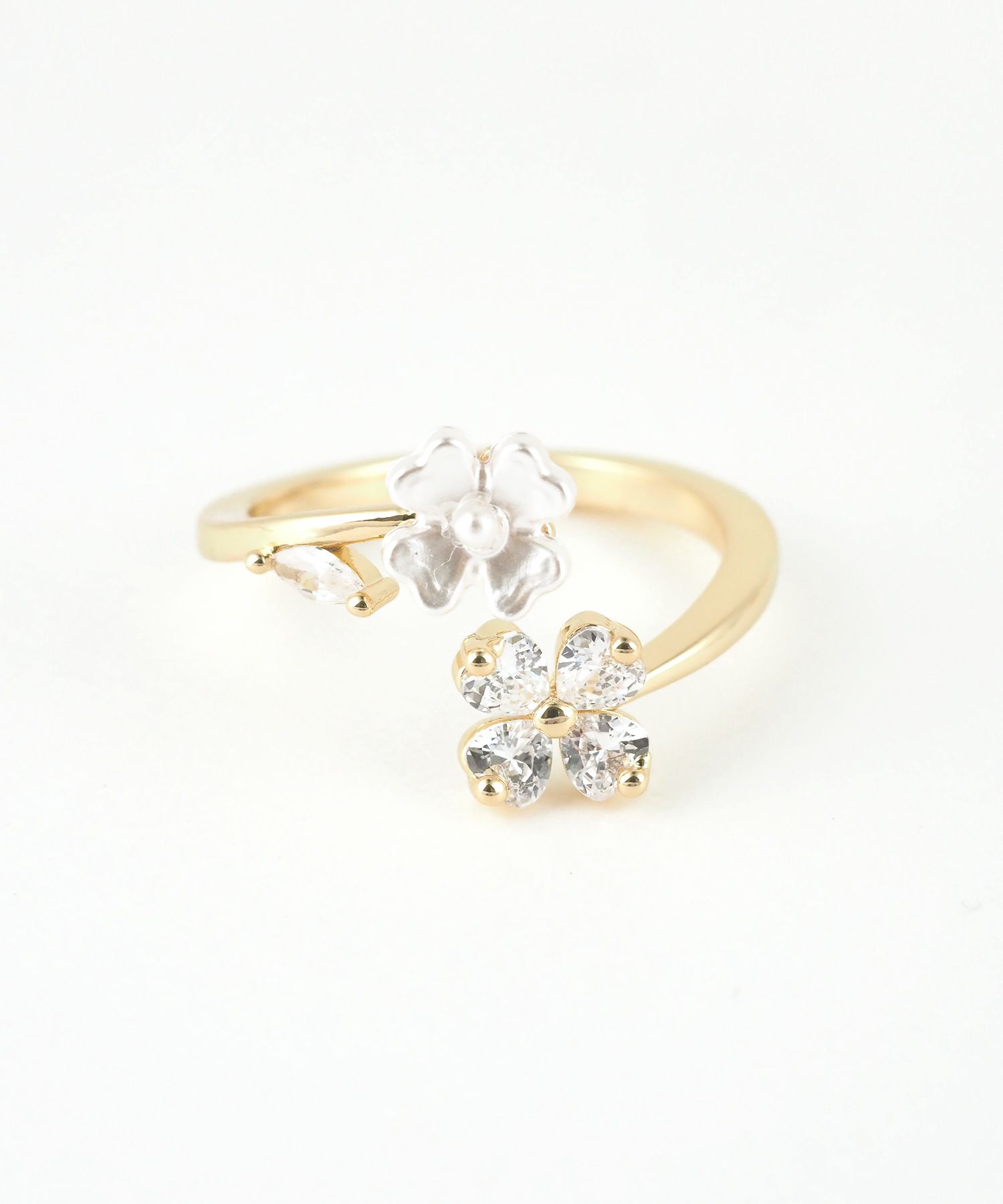 ダブルフラワーキュービックオープンリング | 【公式】MUK ONLINE SHOP