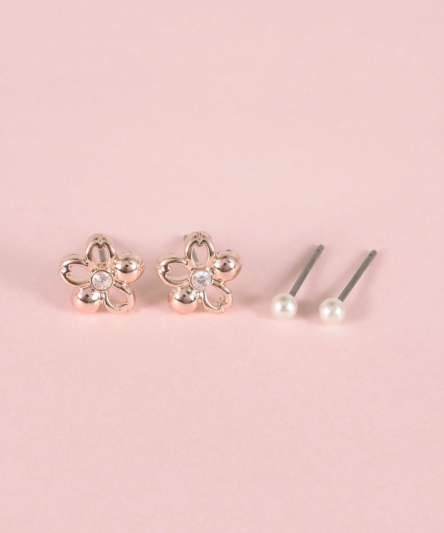 サクラメタルラインセットチタンポストピアス