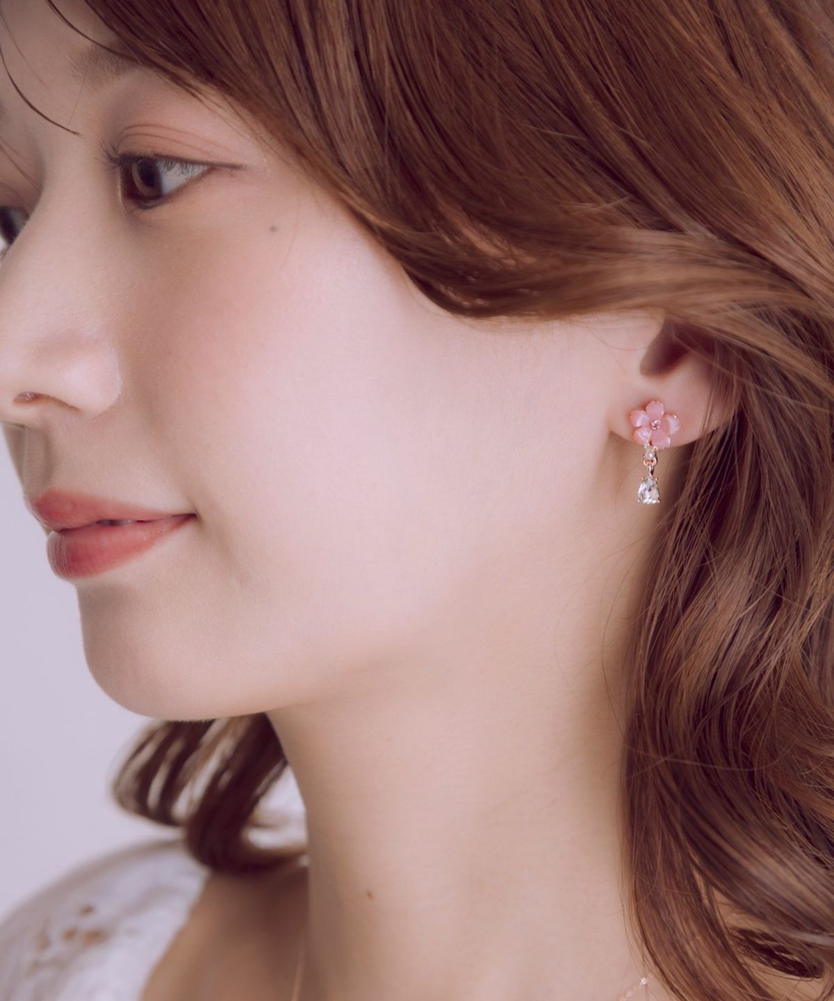 サクラドロップビジューチタンポストピアス | 【公式】MUK ONLINE SHOP