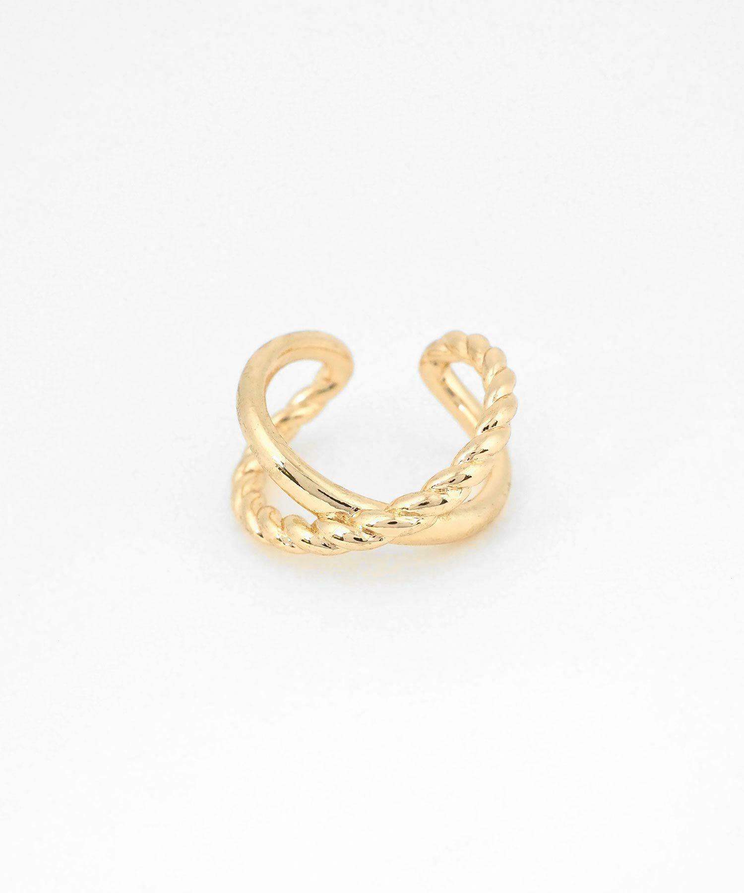 ネジリクロスイヤーカフ