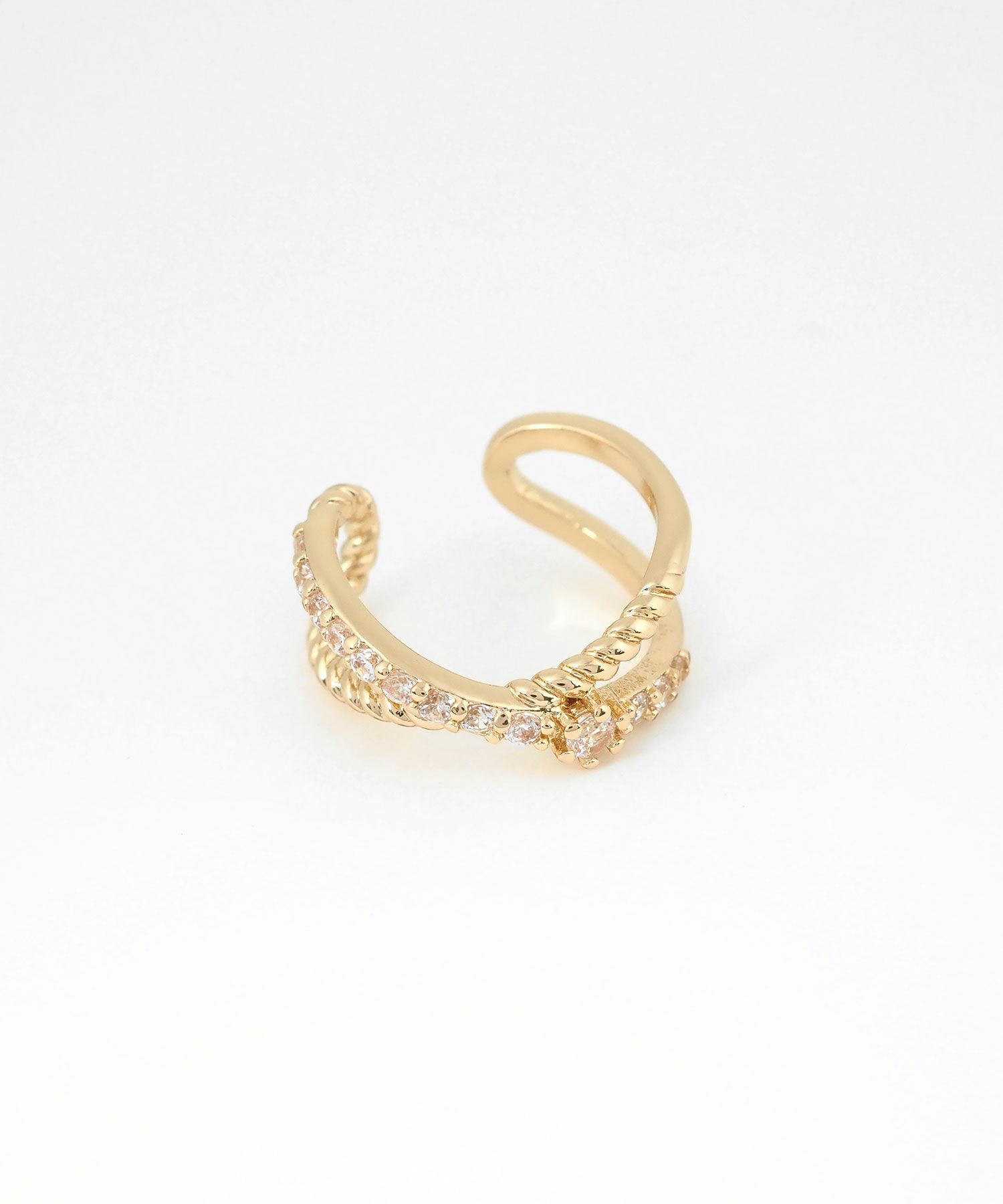 エタニティクロスストーンイヤーカフ