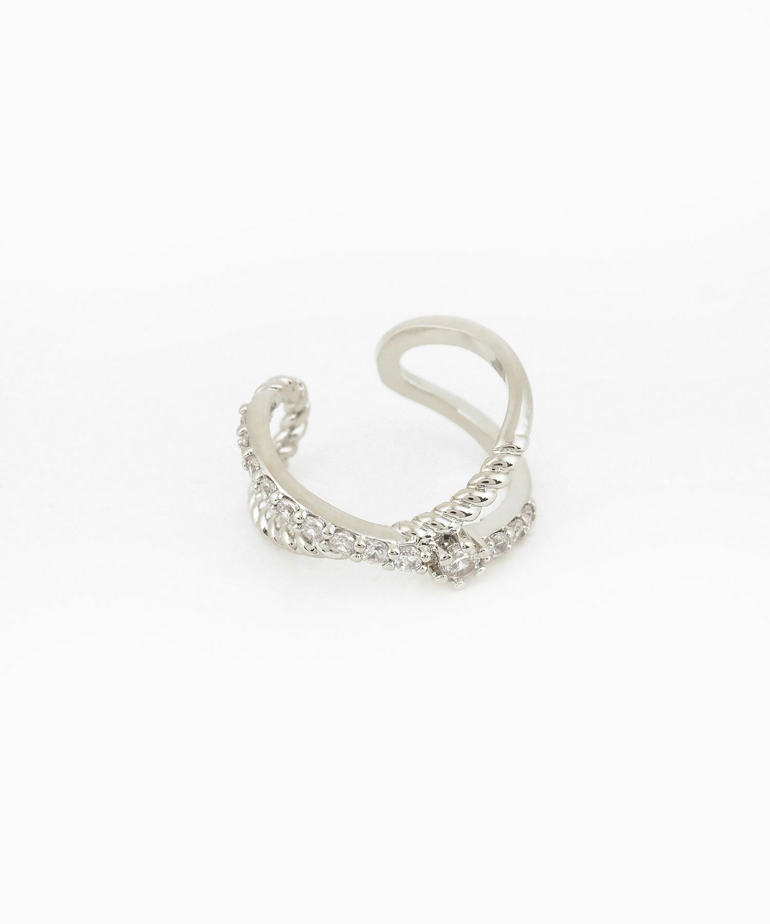 エタニティクロスストーンイヤーカフ