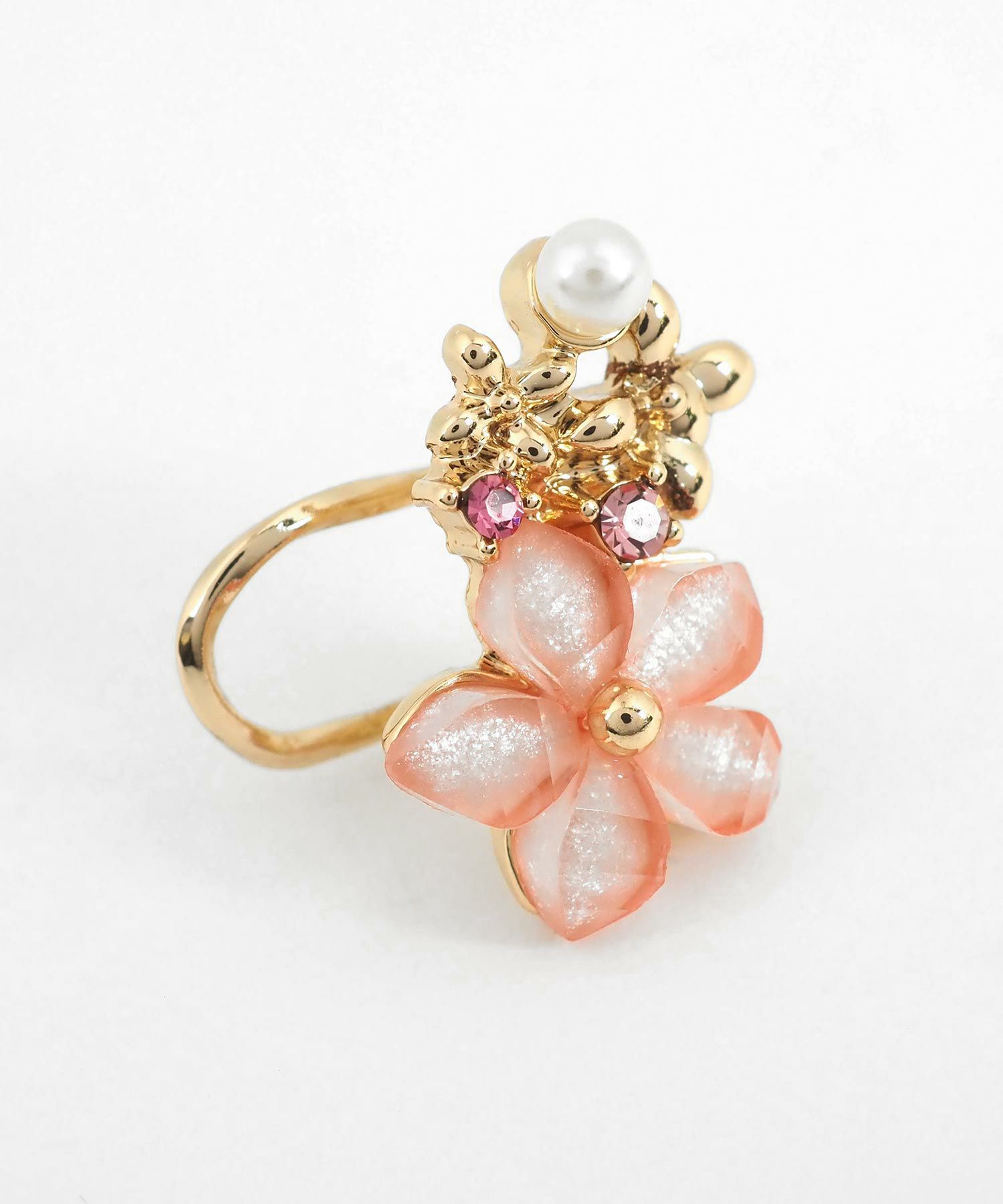 フラワーブーケイヤーカフ