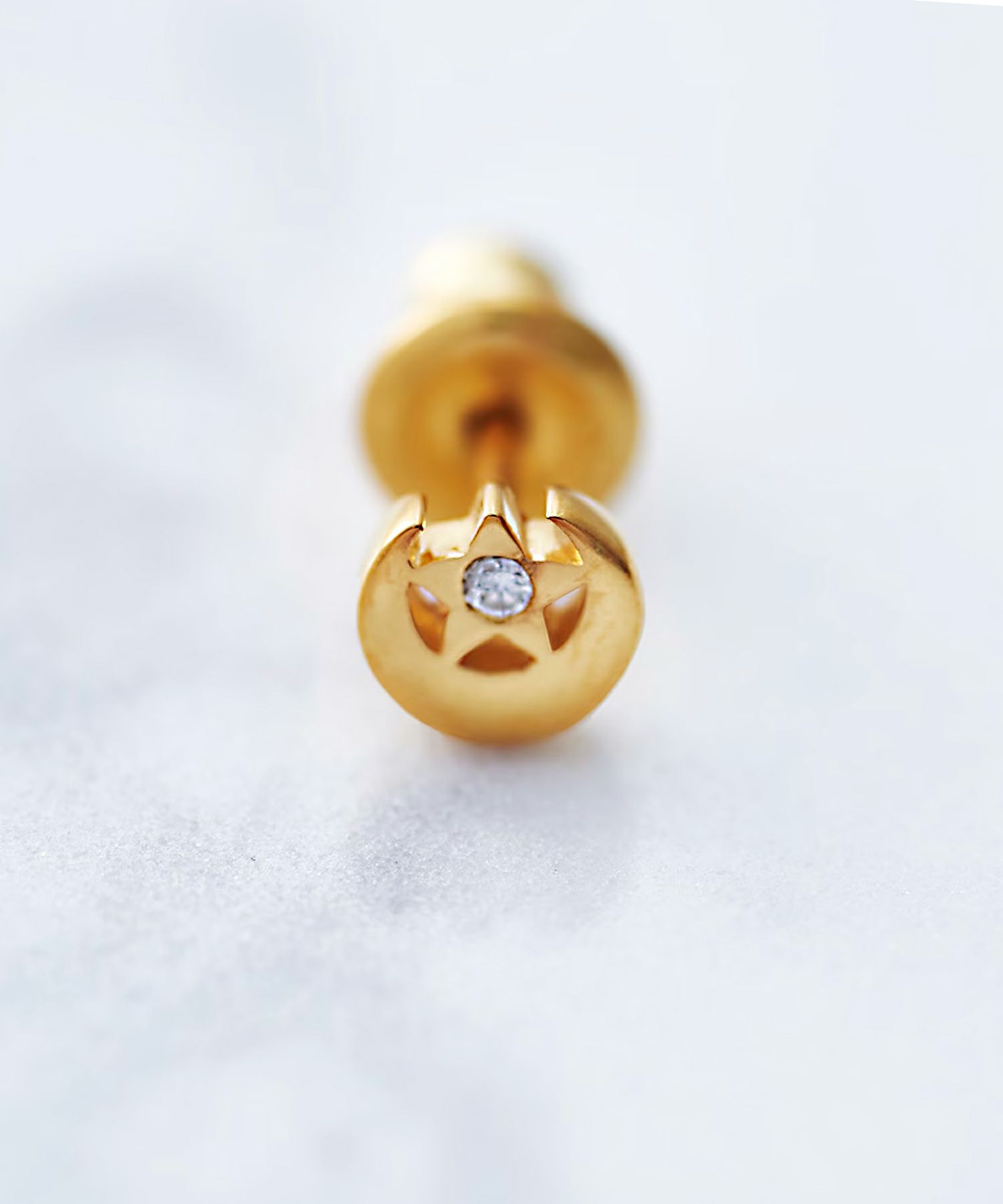 [SV925]LUNA ESTRELLAピアス【Crescent Luna】