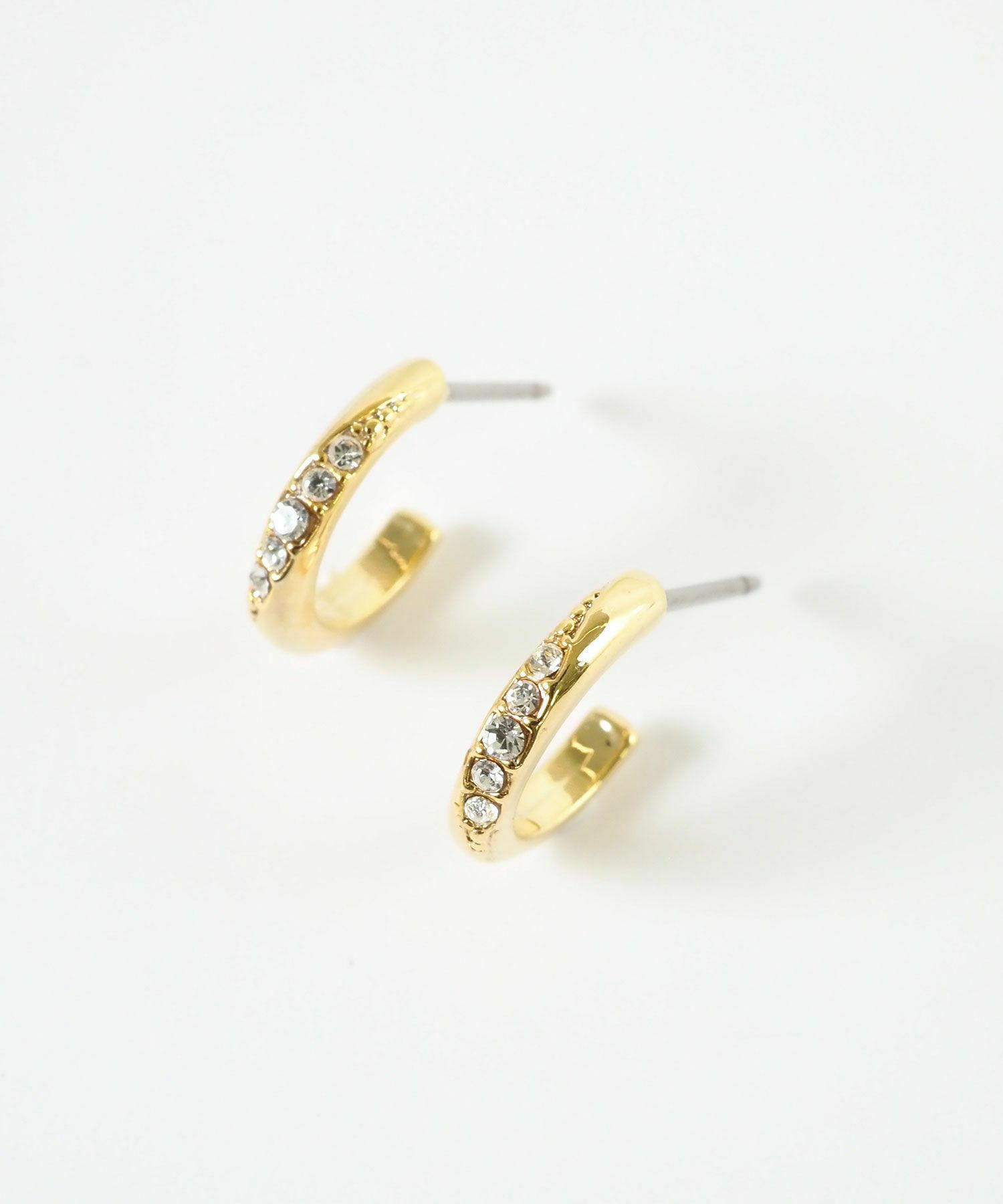 【web限定】タイニーストーンチタンポストピアス