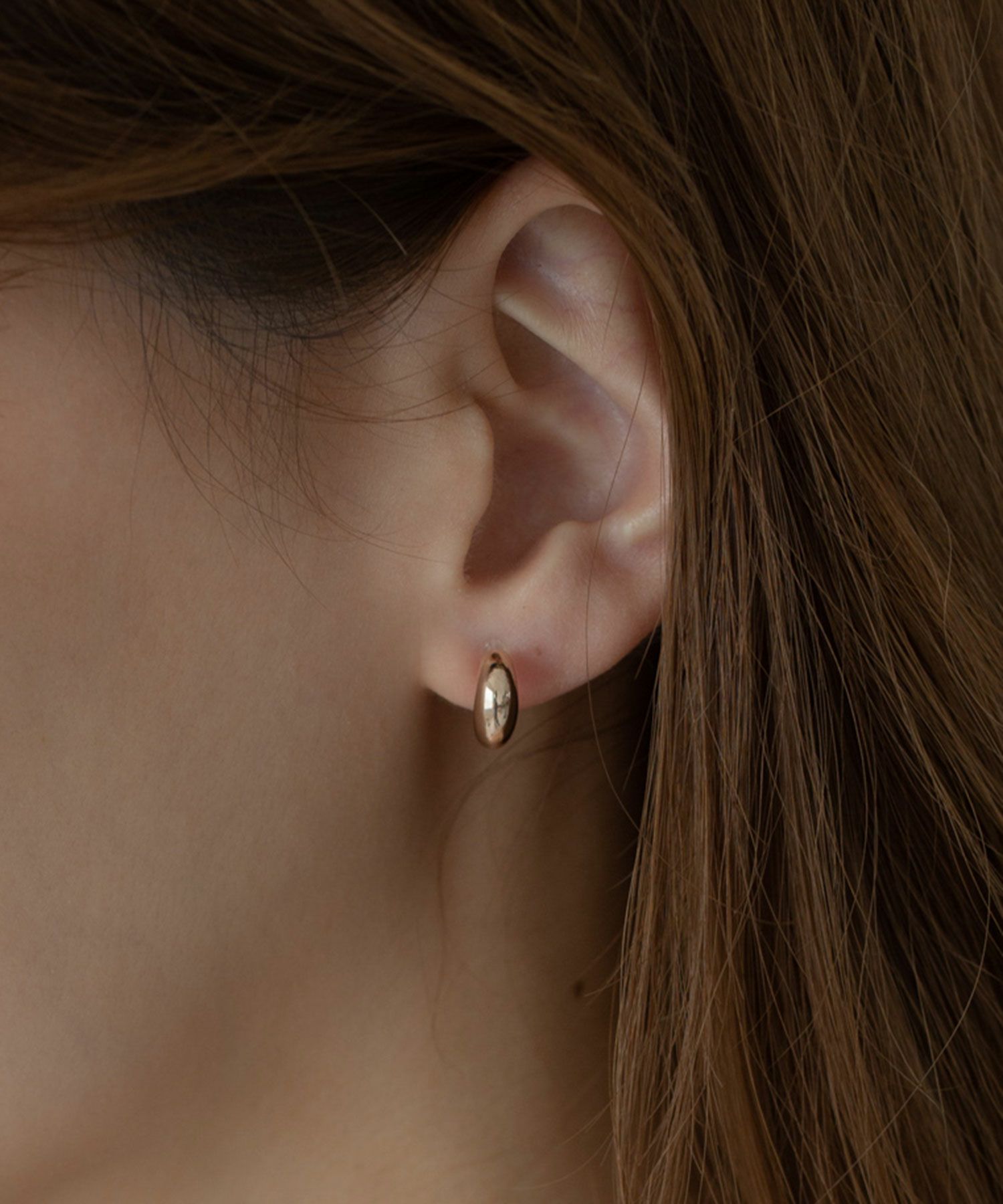 【web限定】プランプフープ樹脂ノンホールイヤリング