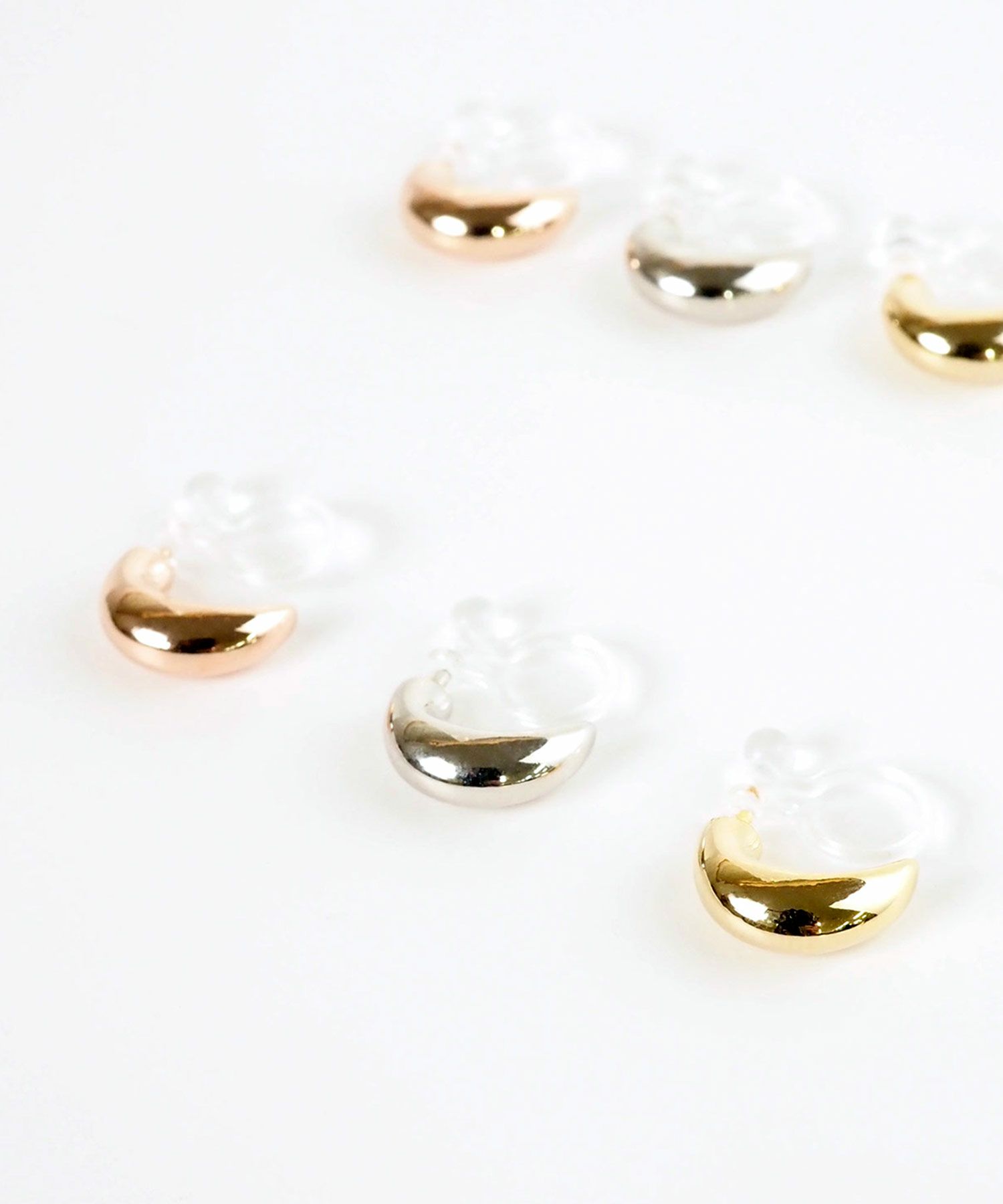 【web限定】ルミプランプフープ樹脂ノンホールイヤリング【Lumirise】