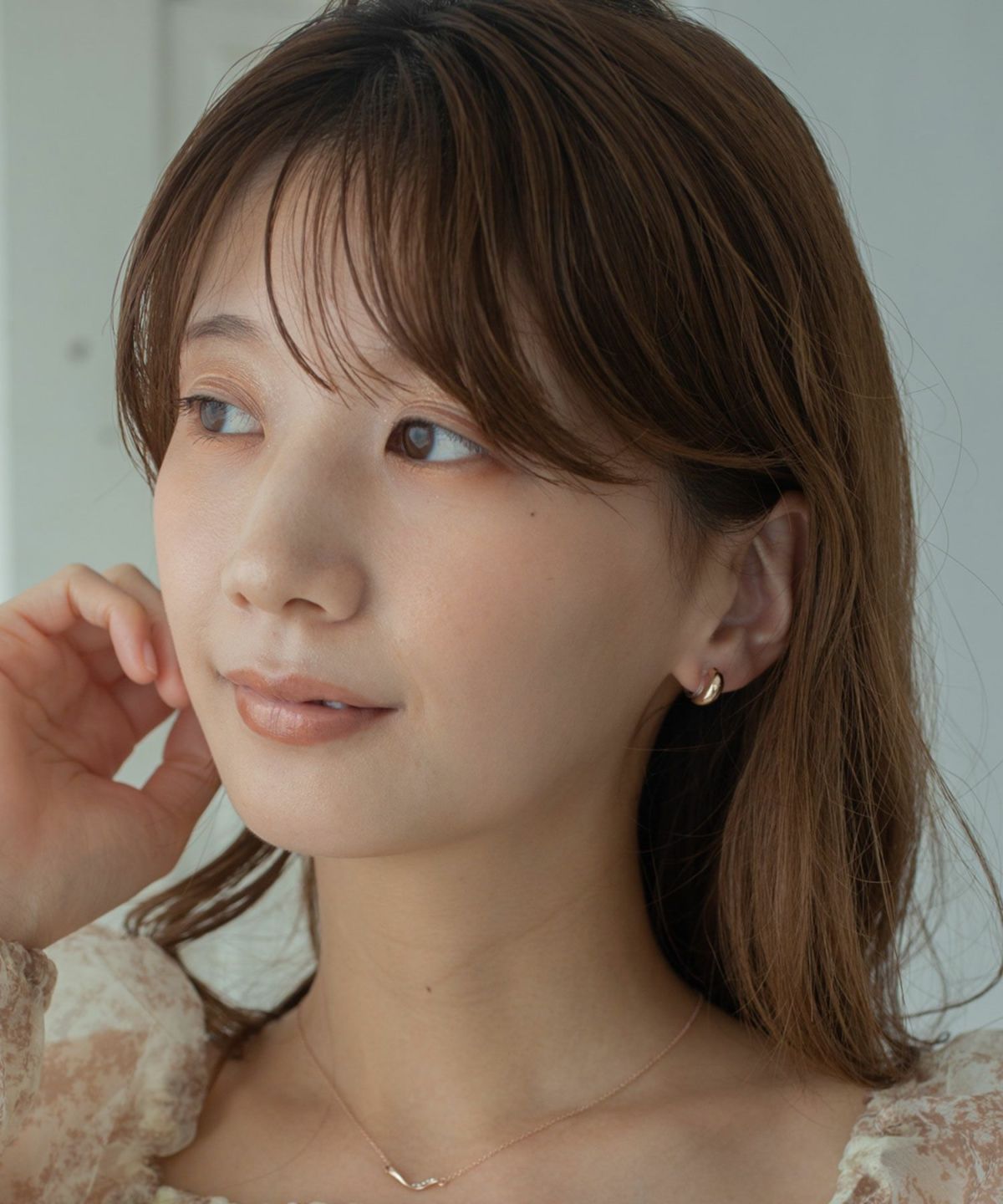 【web限定】プランプフープ樹脂ノンホールイヤリング