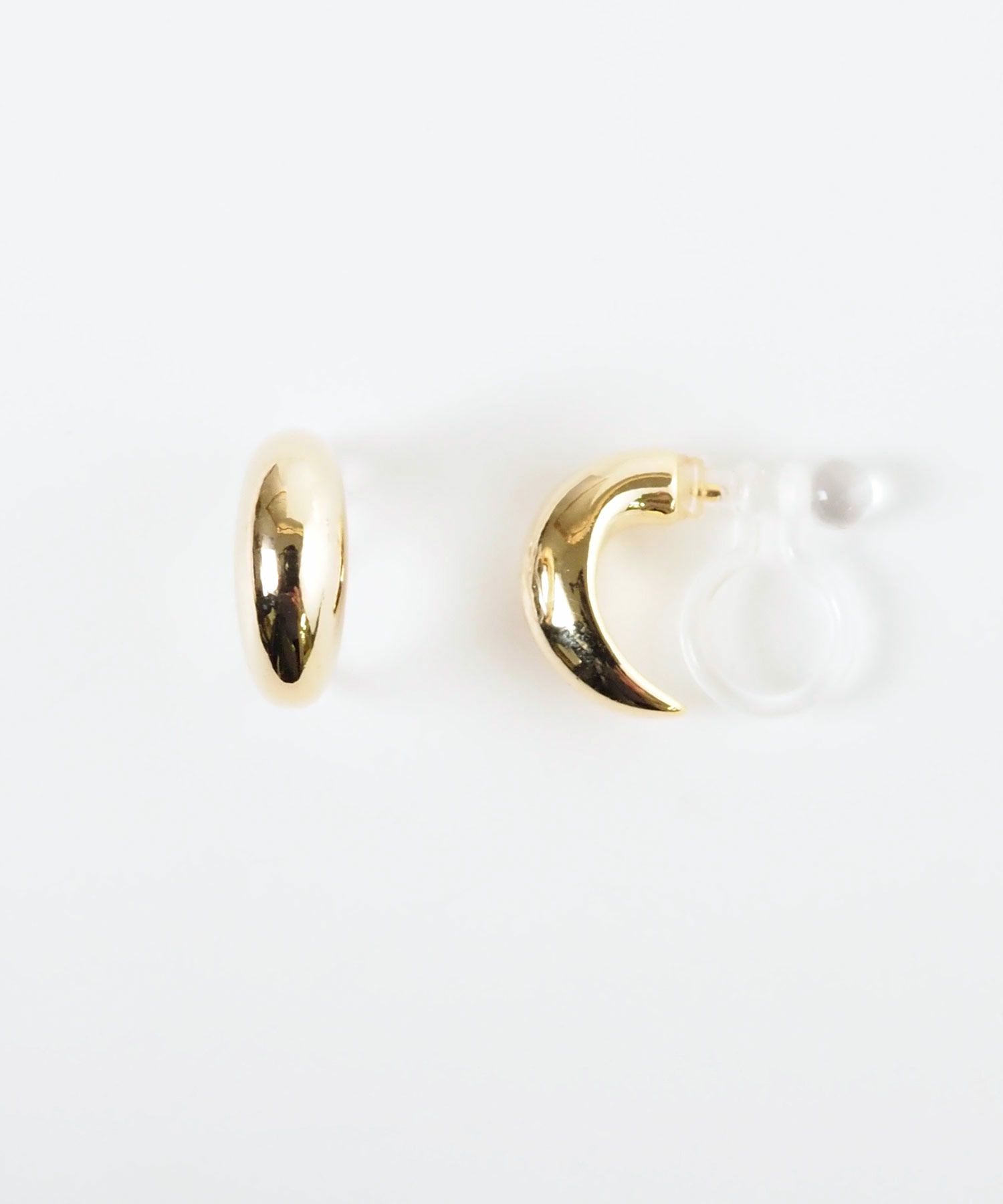 【web限定】プランプフープ樹脂ノンホールイヤリング