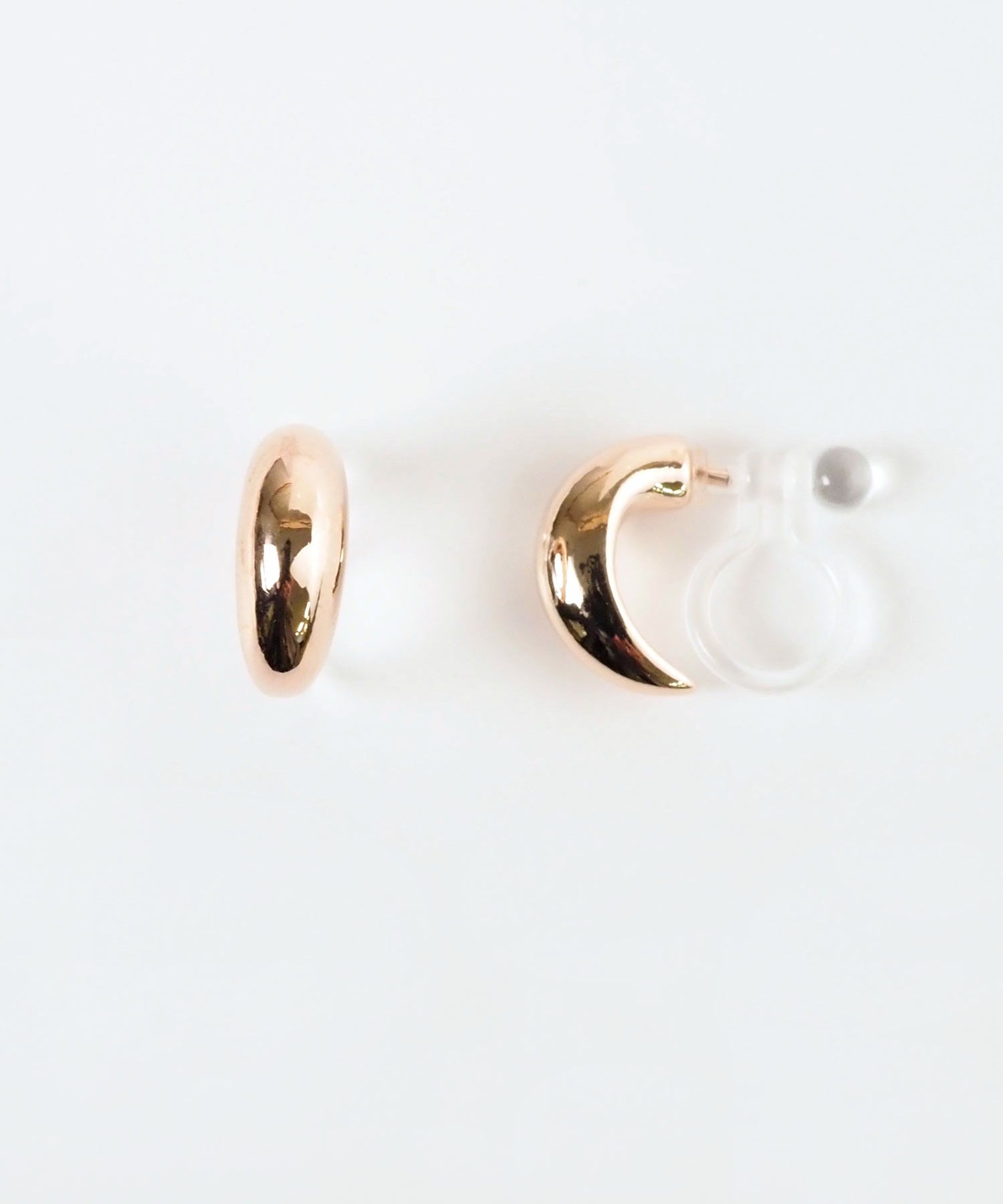 【web限定】プランプフープ樹脂ノンホールイヤリング