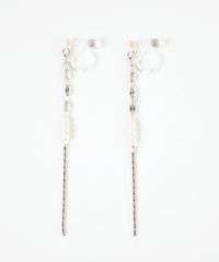 【web限定】ルミパールチェーン樹脂ノンホールイヤリング