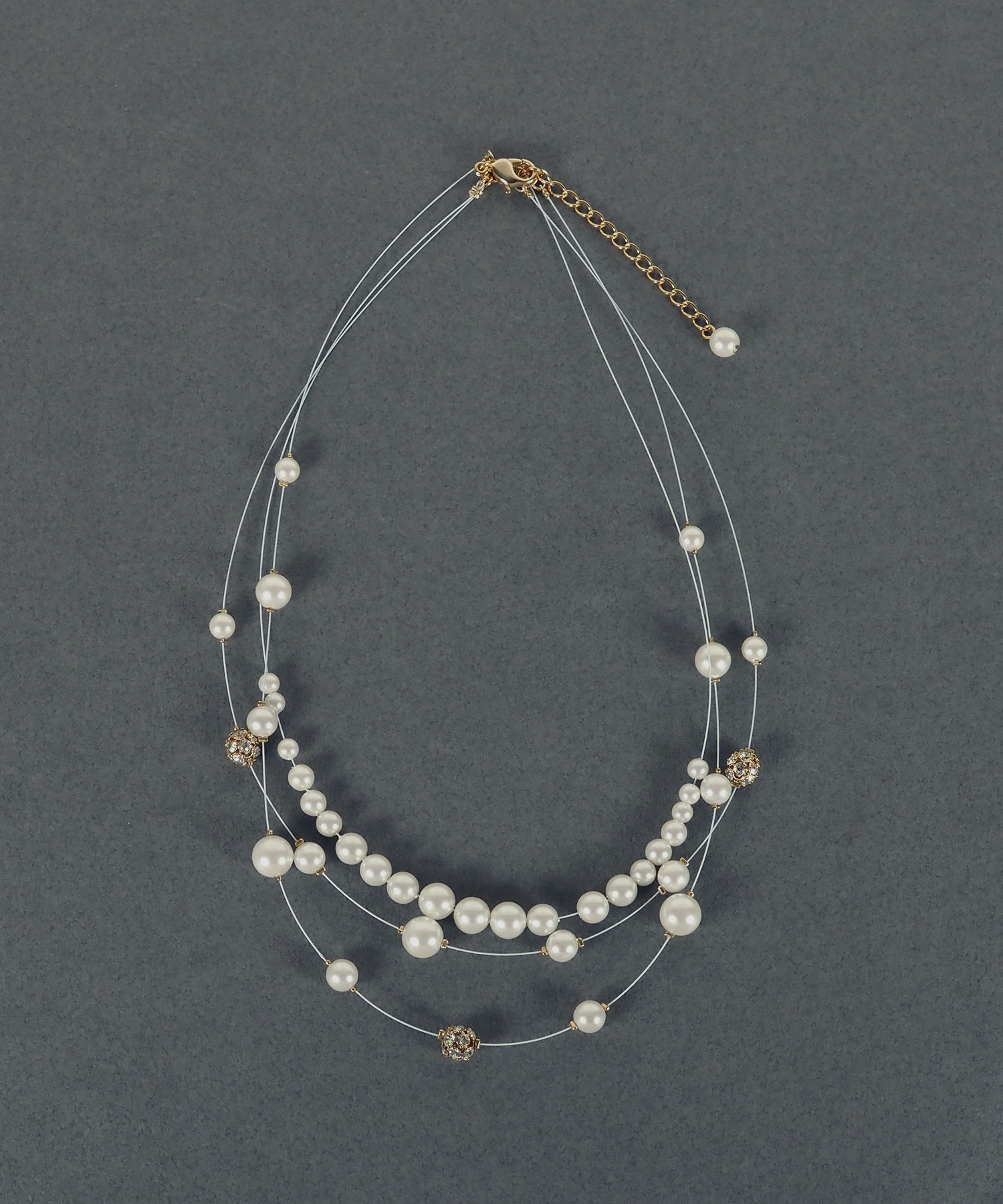 ワイヤーパールネックレス【MUK voyalibre】