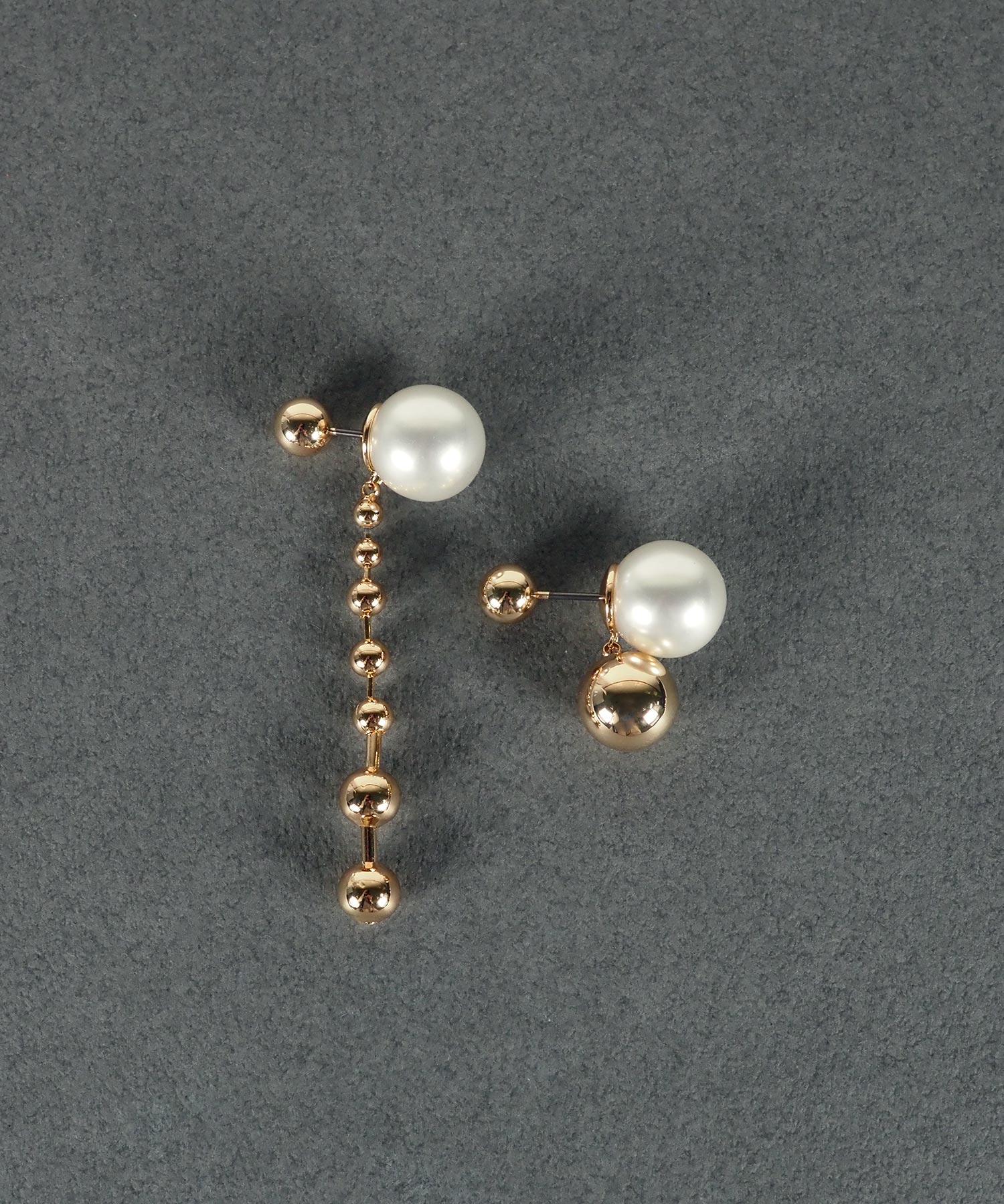 ステーションメタルボール×パールチタンポストピアス【MUK voyalibre】