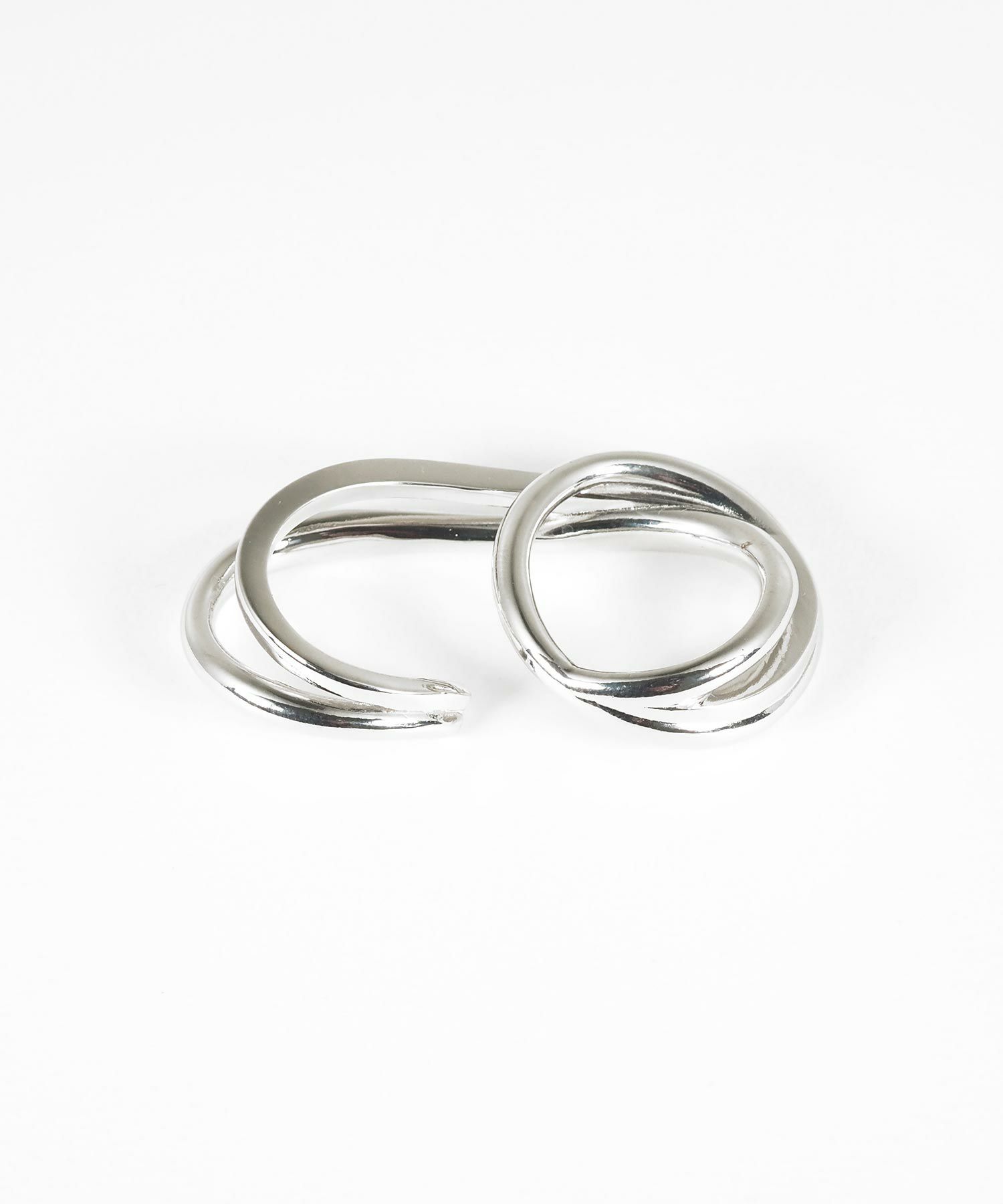 ボリュームメタルダブルリング