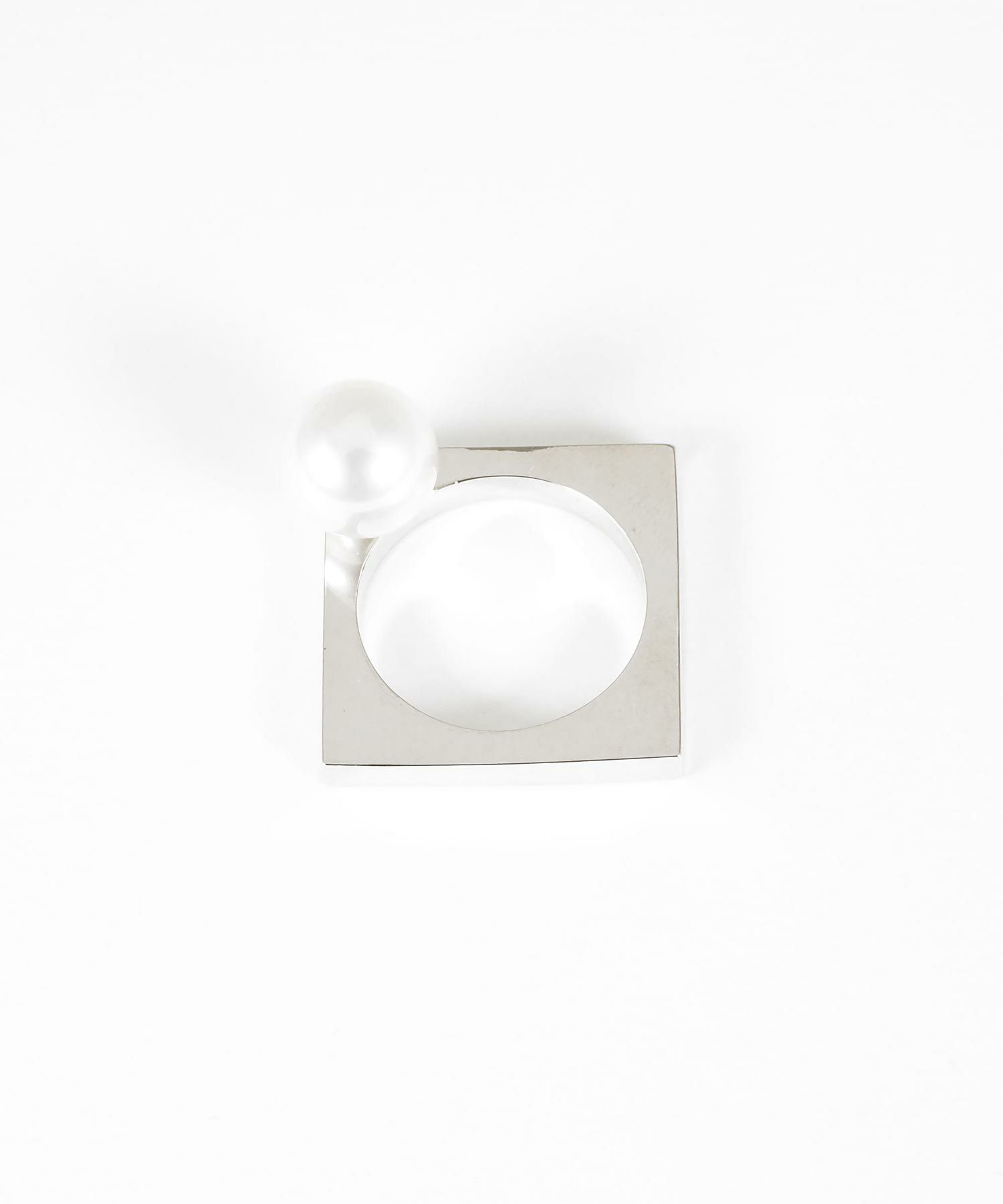 ポリッシュシェルパールスクエアリング