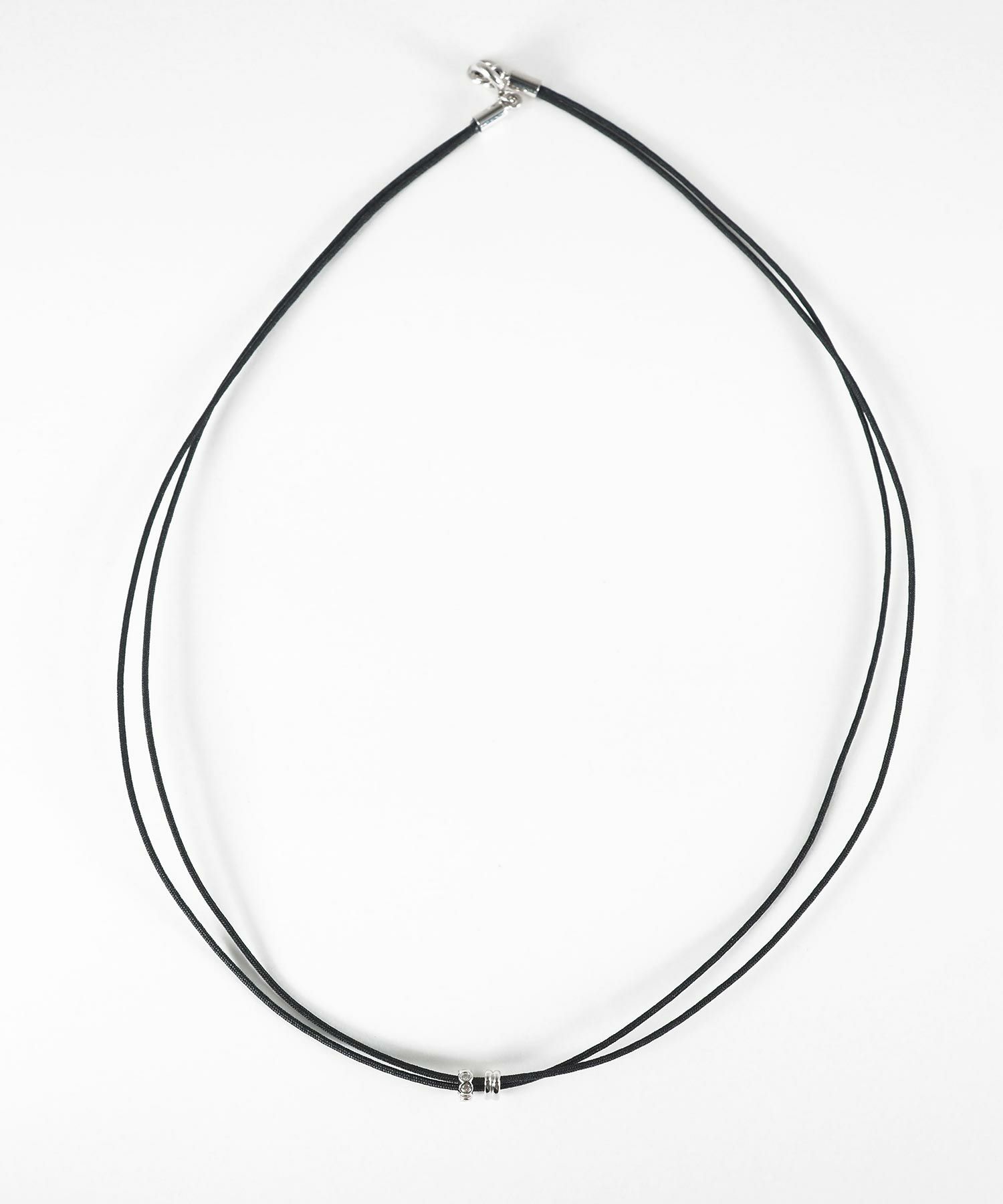 タイニーラインメタルコードネックレス