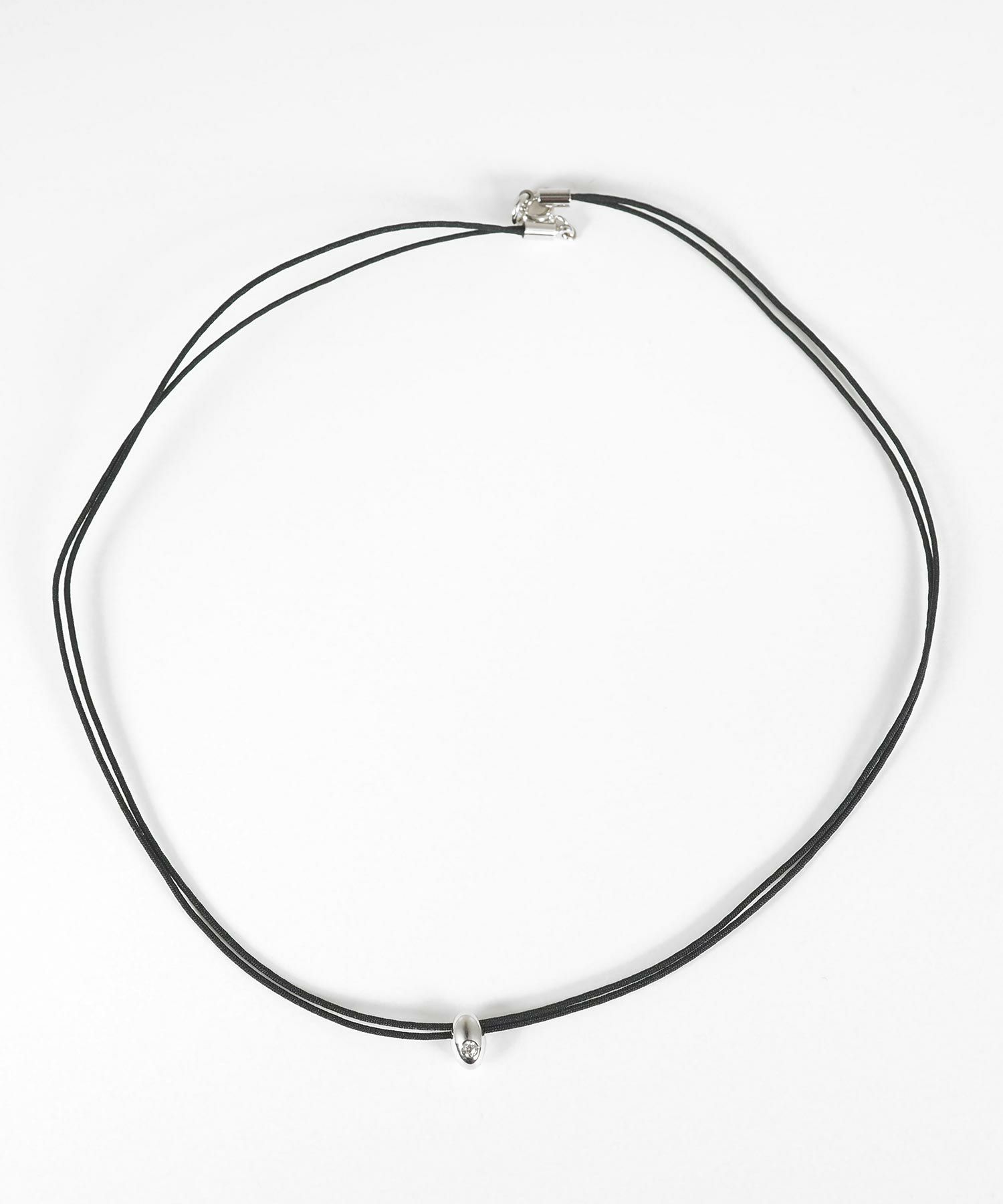 タイニードロップメタルコードネックレス