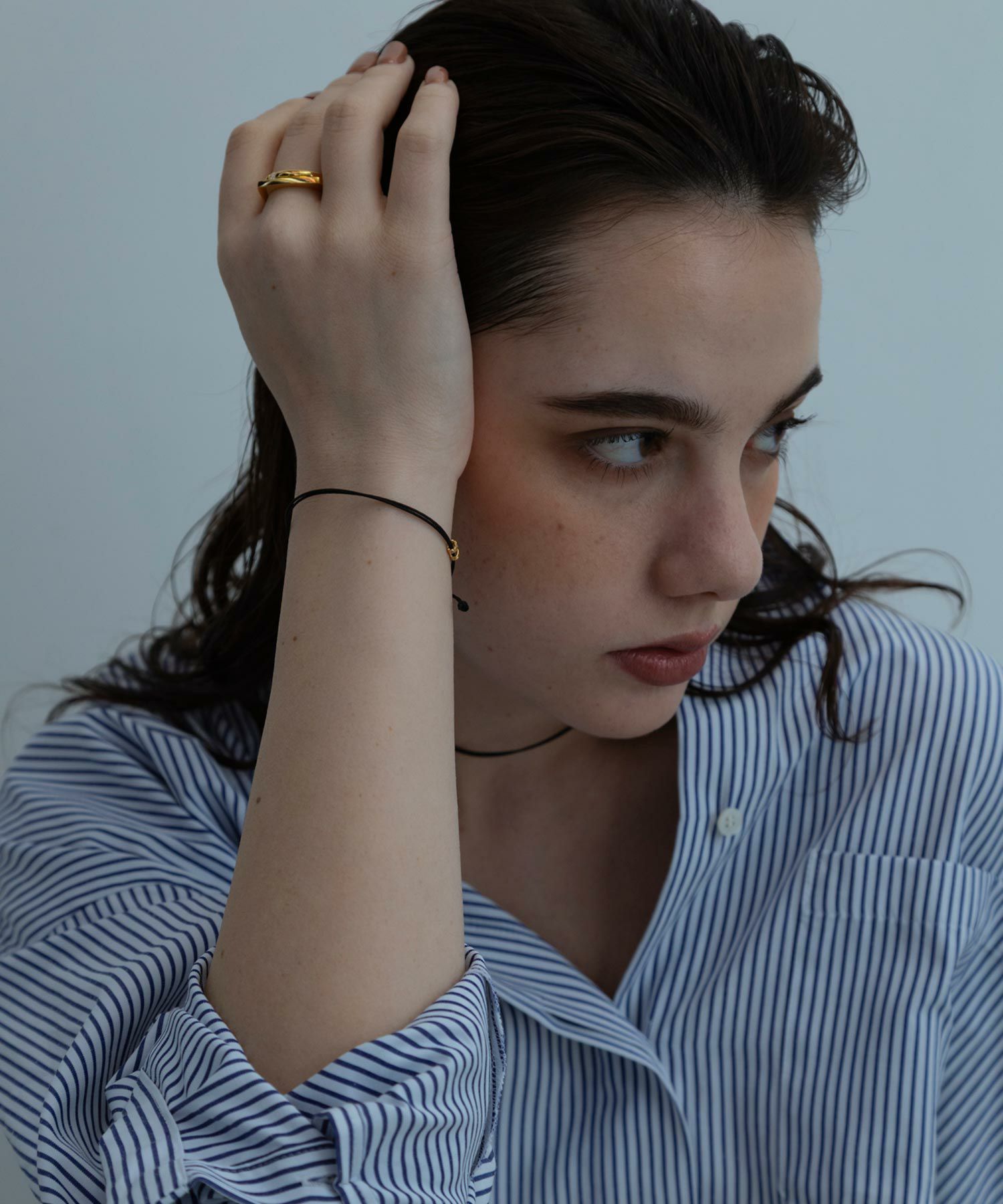 タイニーラインメタルコードブレスレット