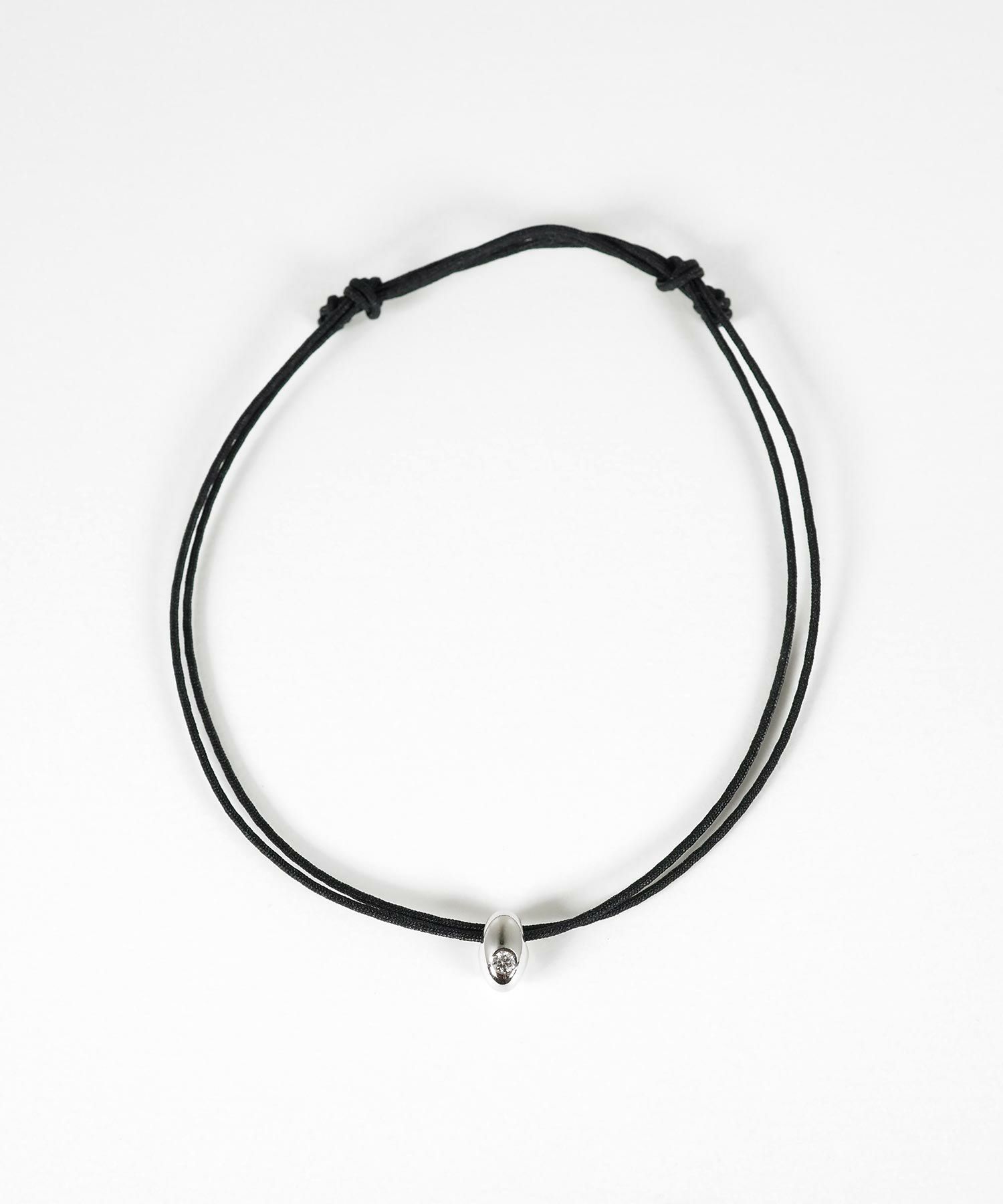 タイニードロップメタルコードブレスレット