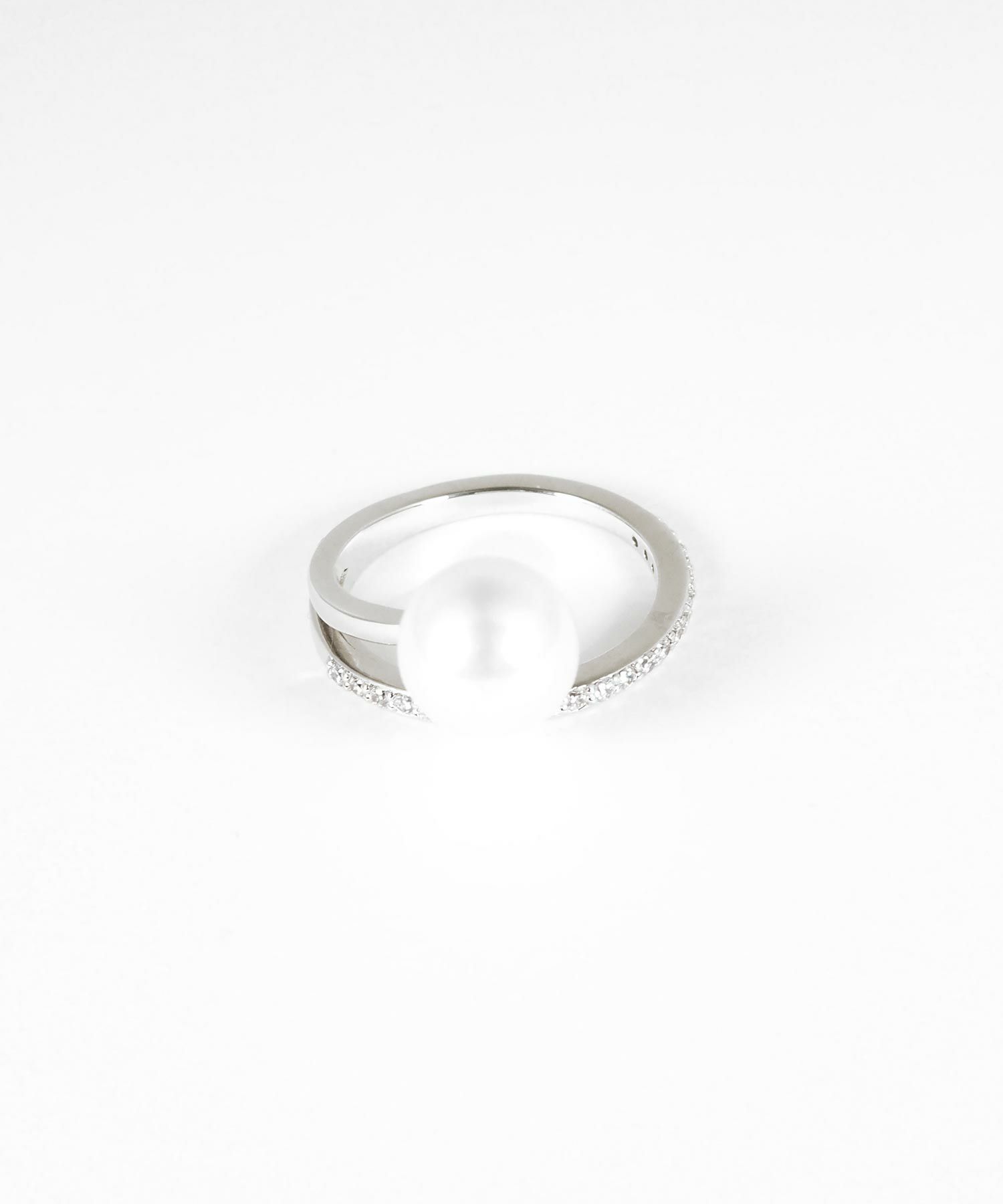 ポリッシュシェルパールカーブリング【over size ring collection】