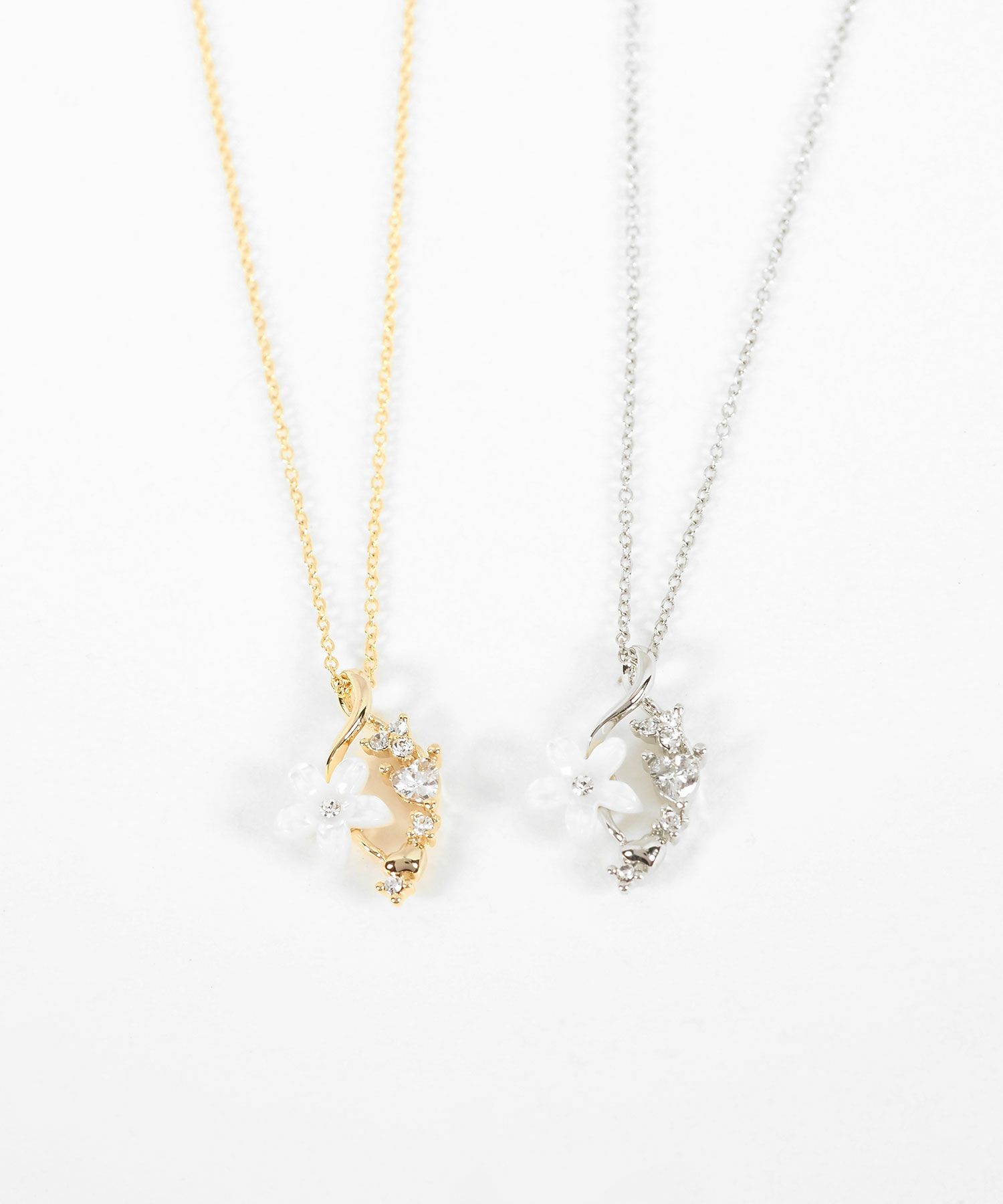 白蝶貝フラワーハートフイユネックレス | 【公式】MUK ONLINE SHOP