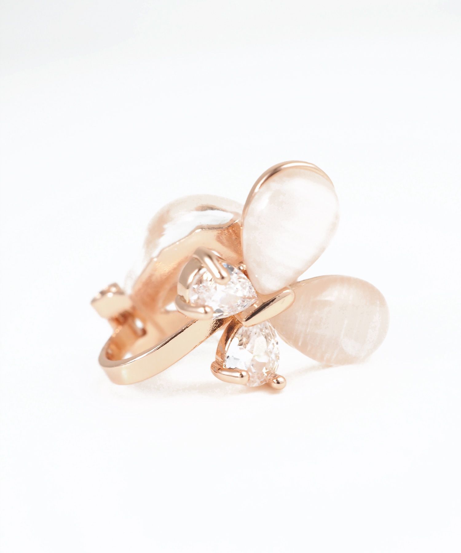 パピヨンキャッツアイクリップイヤリング